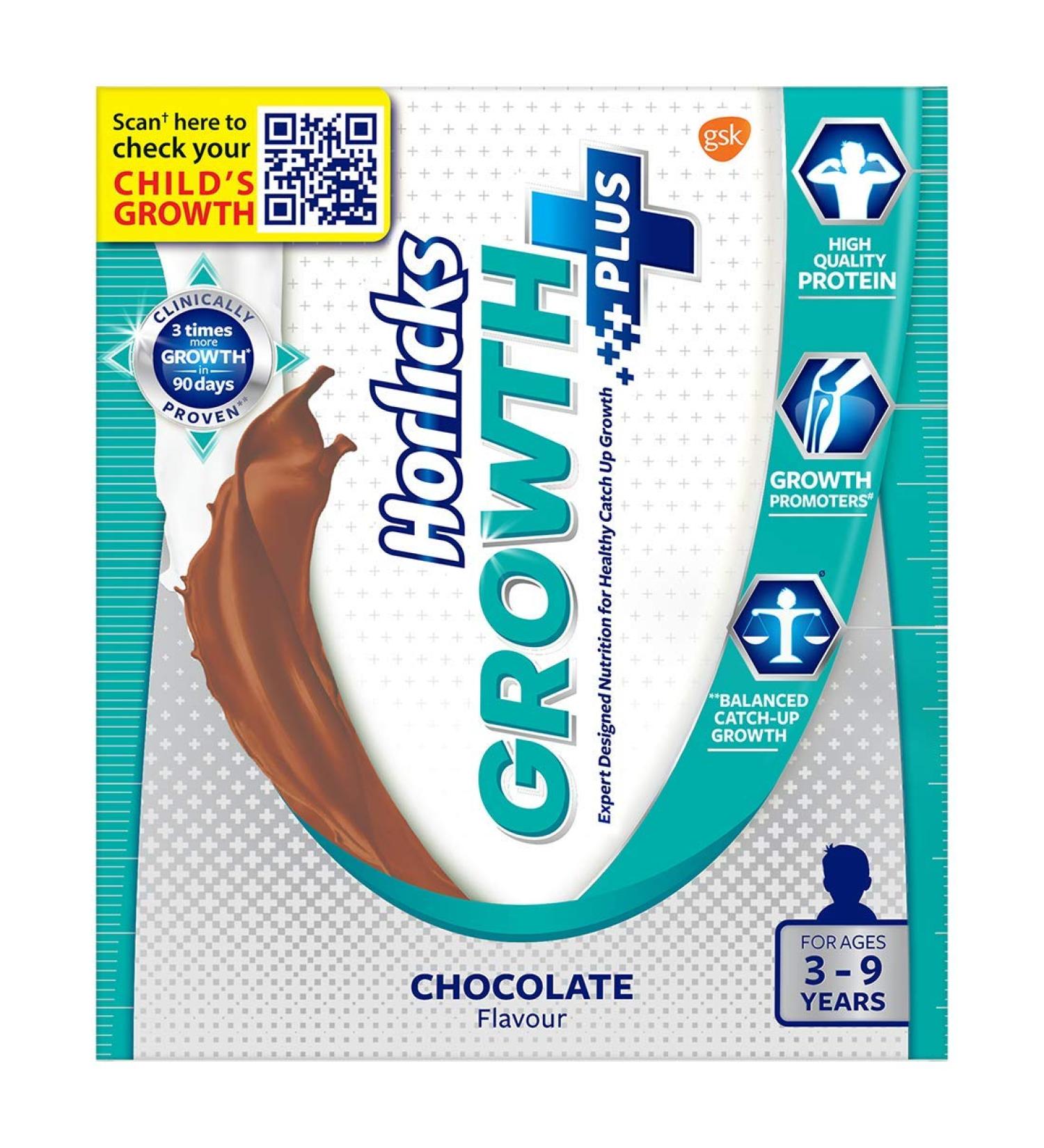 Horlicks Growth Plus 200g Chocolate - Nutritional Drink for Kids - Buy Online on GoSupps.com
