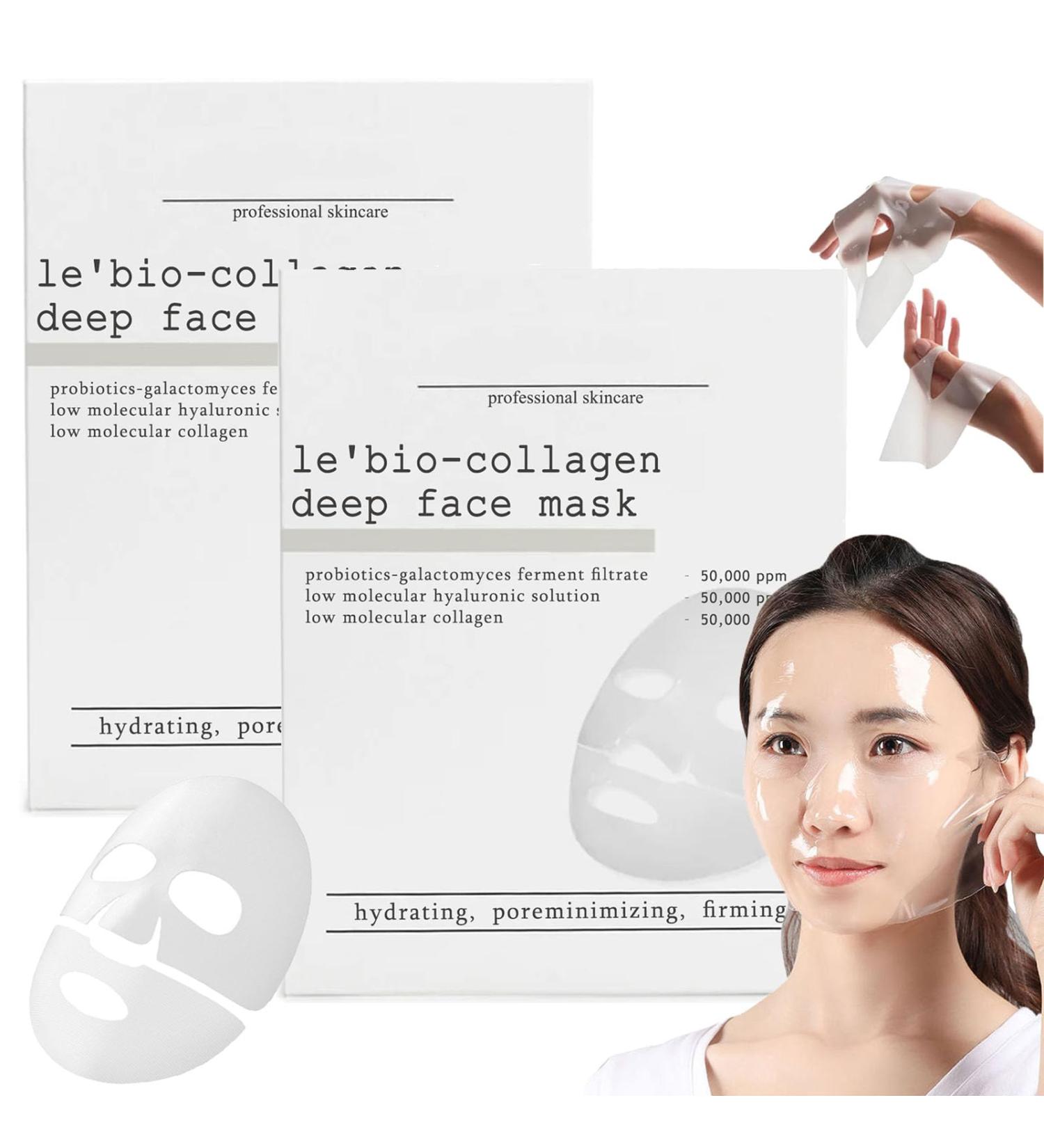 Le Vanity Bio Collagen Mask - Korean Hydrating Facial Mask | Overnight Glow | Shop Internationally - Buy Online on GoSupps.com