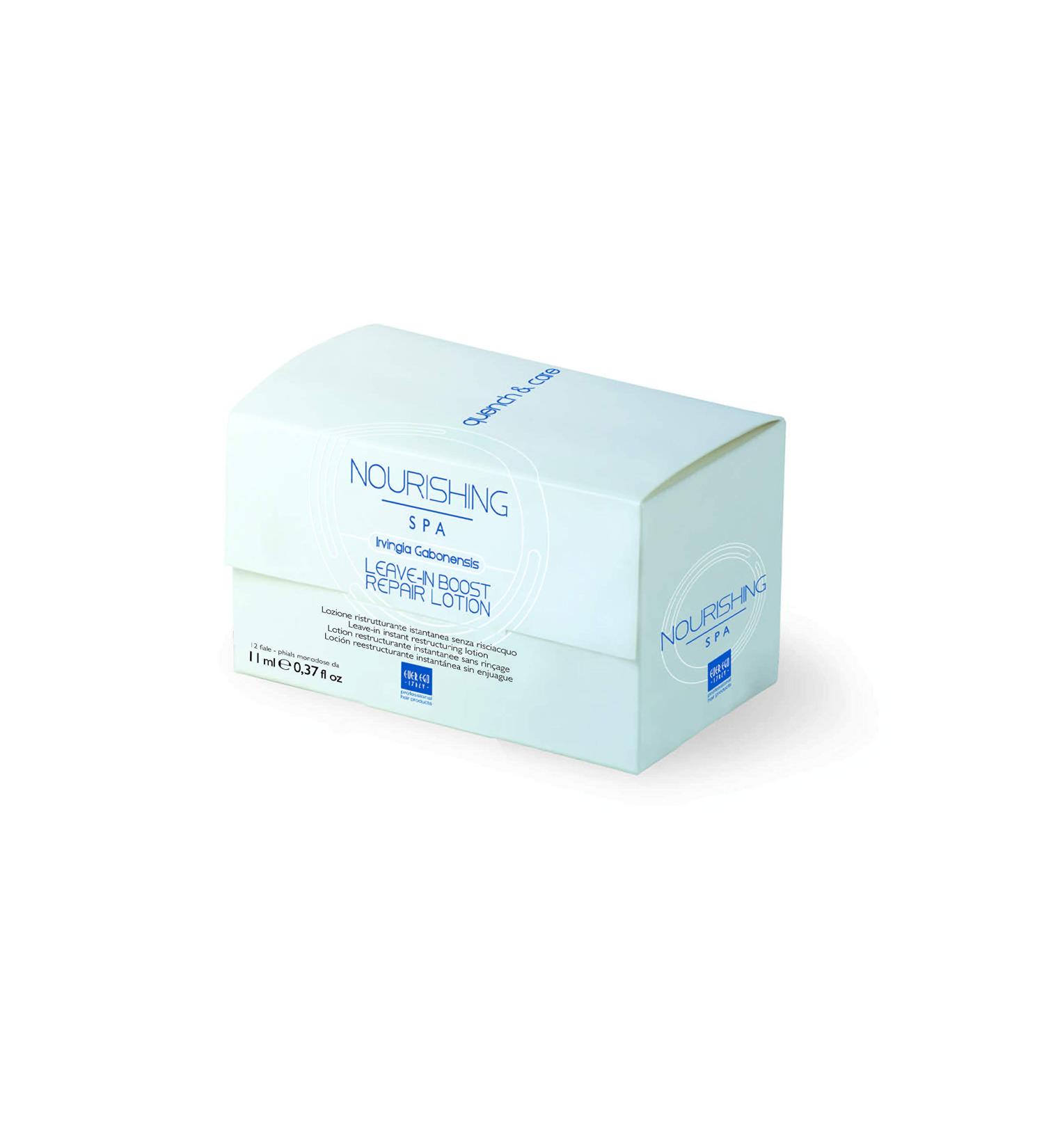 Ever Ego Italy Leave-In Boost Repair Lotion For Dry Frizzy Stressed and Treated Hair | Revitalizing and Hydrating Hair Care Product For Men And Women | Box of 11x12ml Droppers