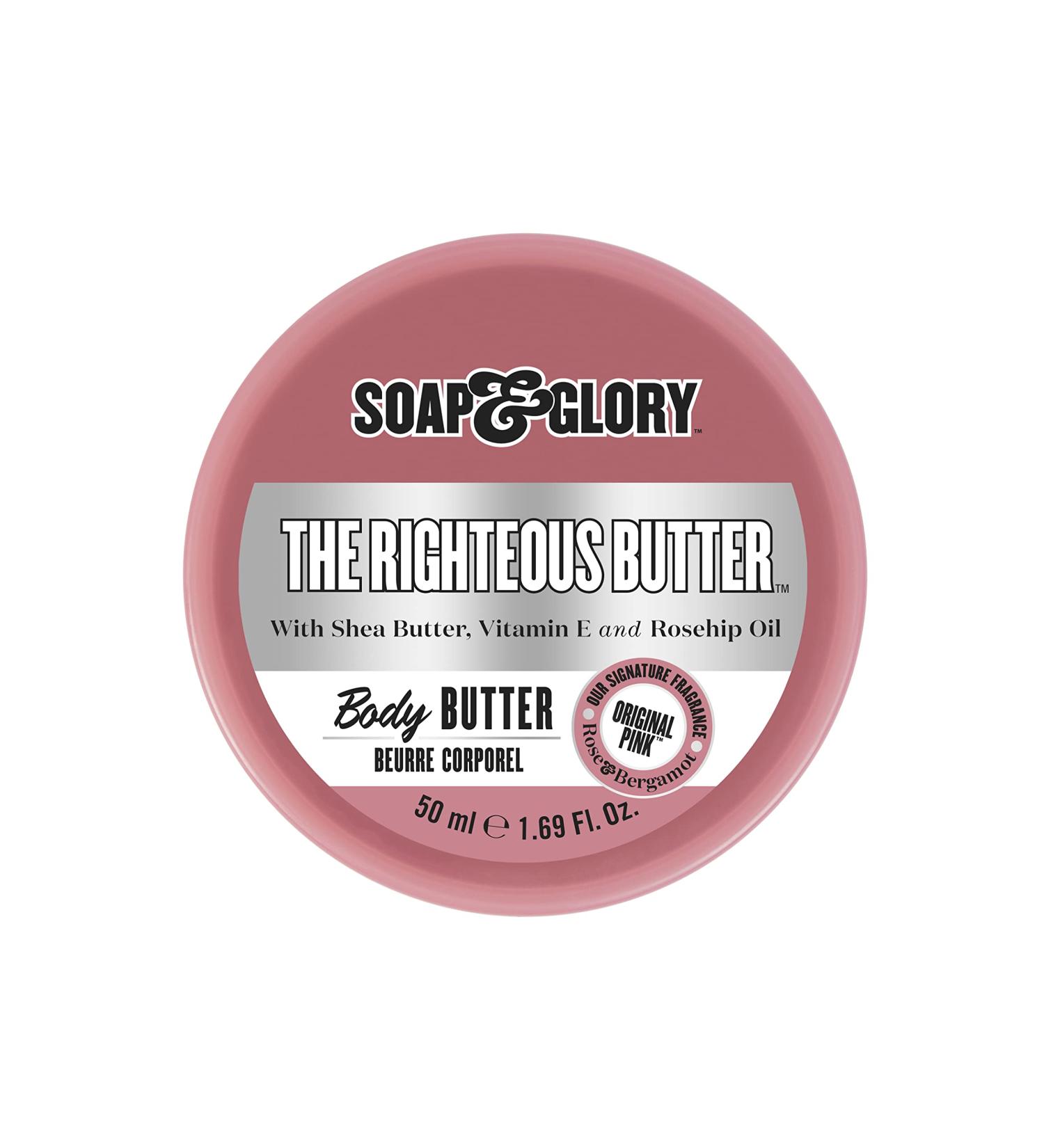 Soap and Glory The Righteous Butter 50ml - Hydrating Body Moisturizer - Buy Online on GoSupps.com