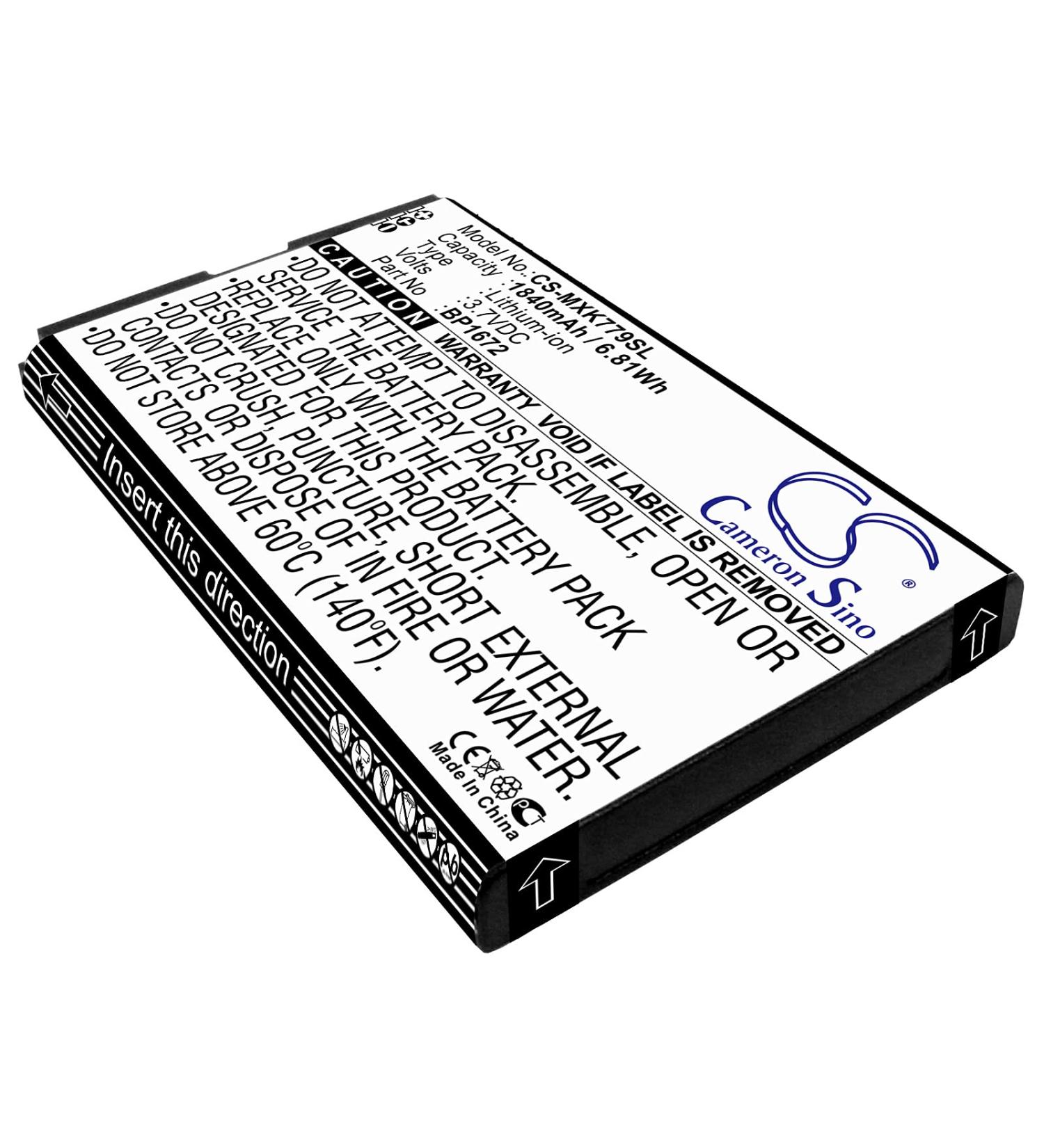 BP1672 1840mAh Battery - Compatible with K779HSDG_P K779HSDL K779 | 3.7V International Shipping - Buy Online on GoSupps.com