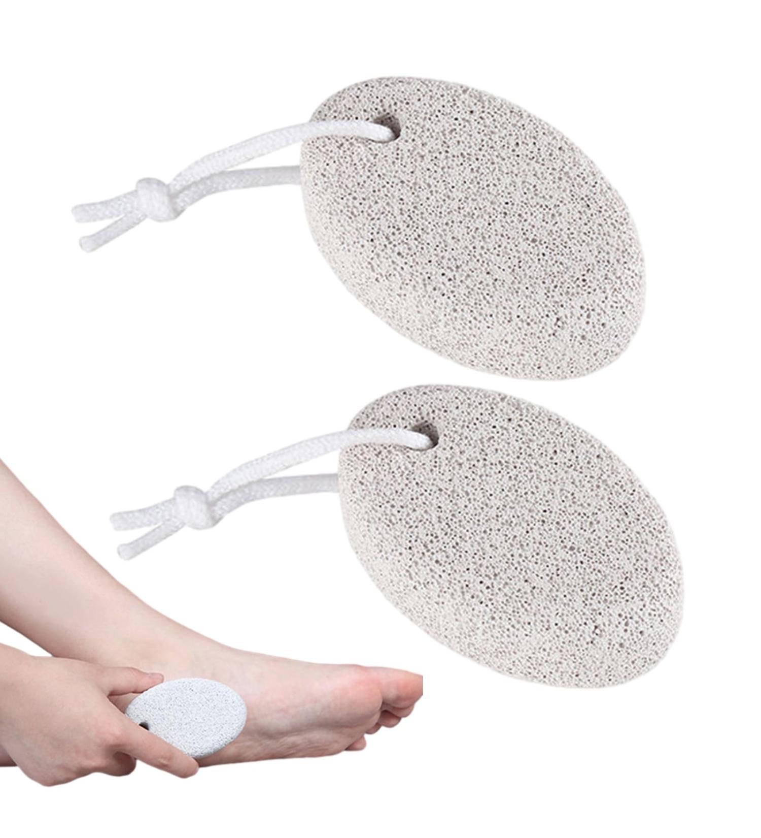 2-Piece Nature Pumice Stone & Lava Scrubber Set | Effective Dead Skin Remover for Feet & Hands - Buy Online on GoSupps.com