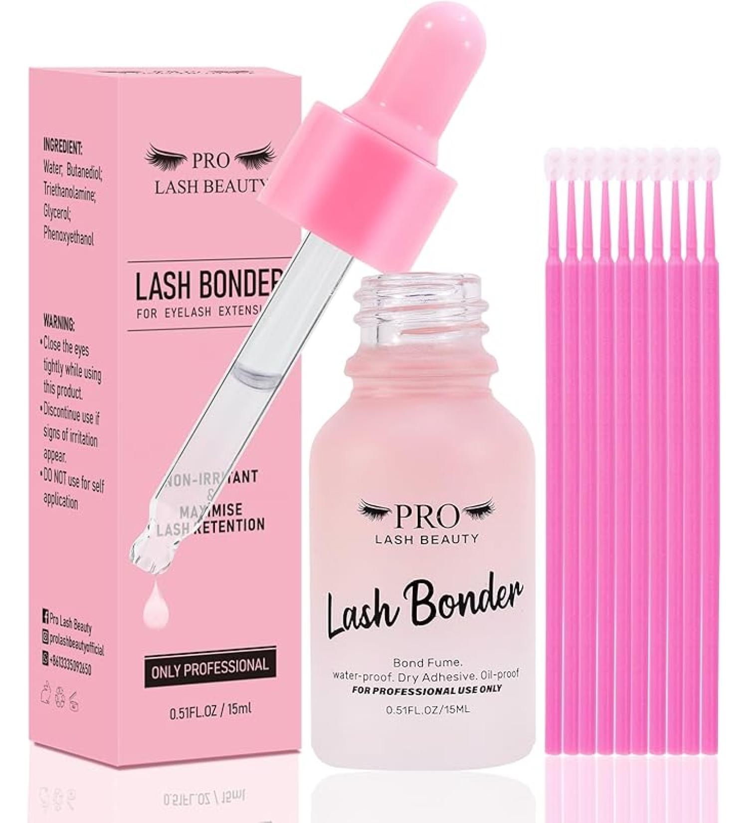 Lash Bonder for Eyelash Extensions 15ml - Super Glue Accelerator & Sealant for Longer Retention - Waterproof & Oil-proof - Special Dropper Design - Pack of 1 - Buy Online on GoSupps.com