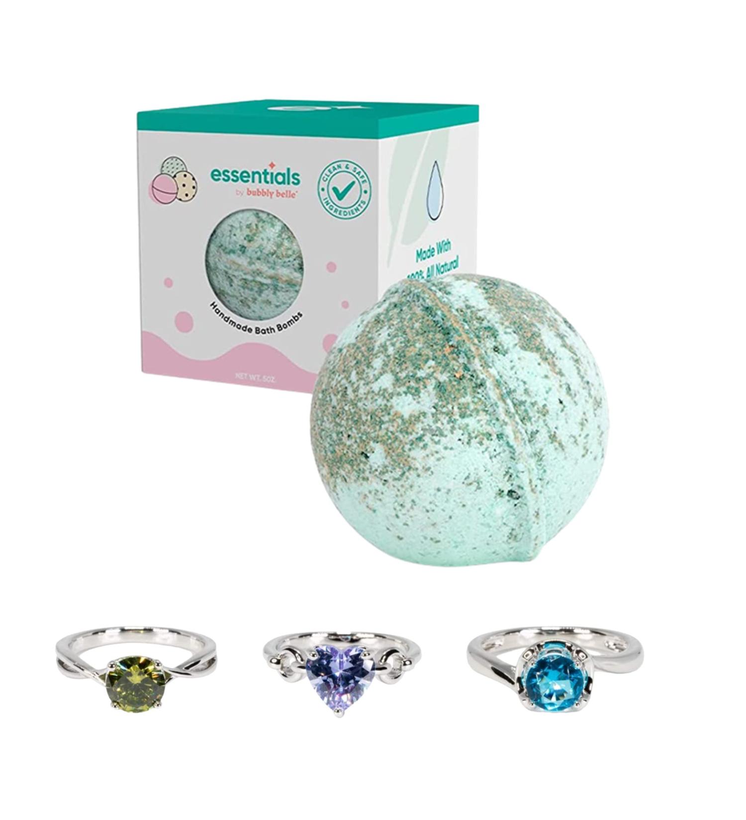Bubbly Belle Essentials 5oz Bath Bombs with Adjustable Ring - Luxurious Massage Experience - Buy Online on GoSupps.com
