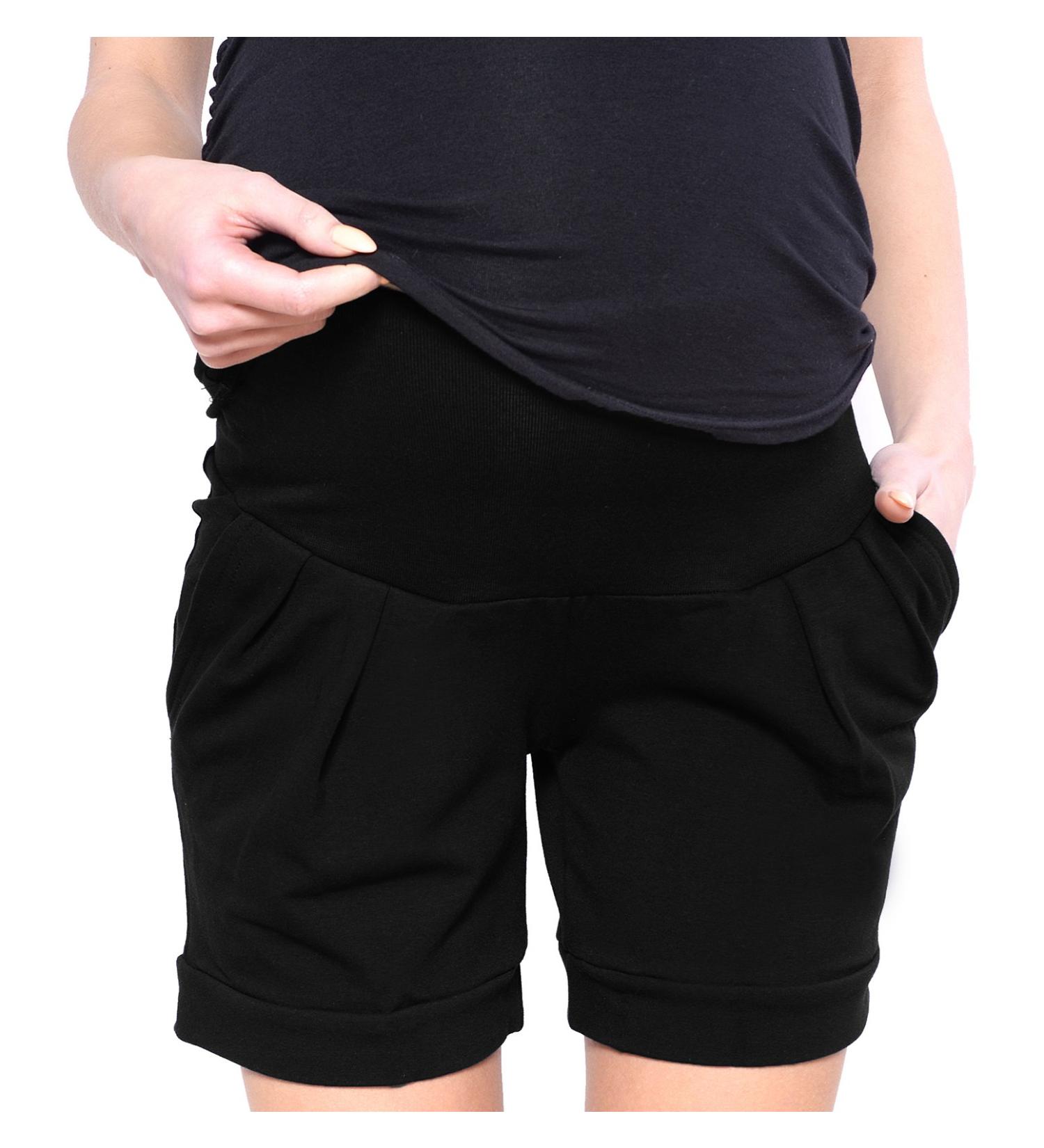 Mija Maternity Shorts with Over Bump Panel - Black (Size 6) - Style 1047 - Buy Online on GoSupps.com