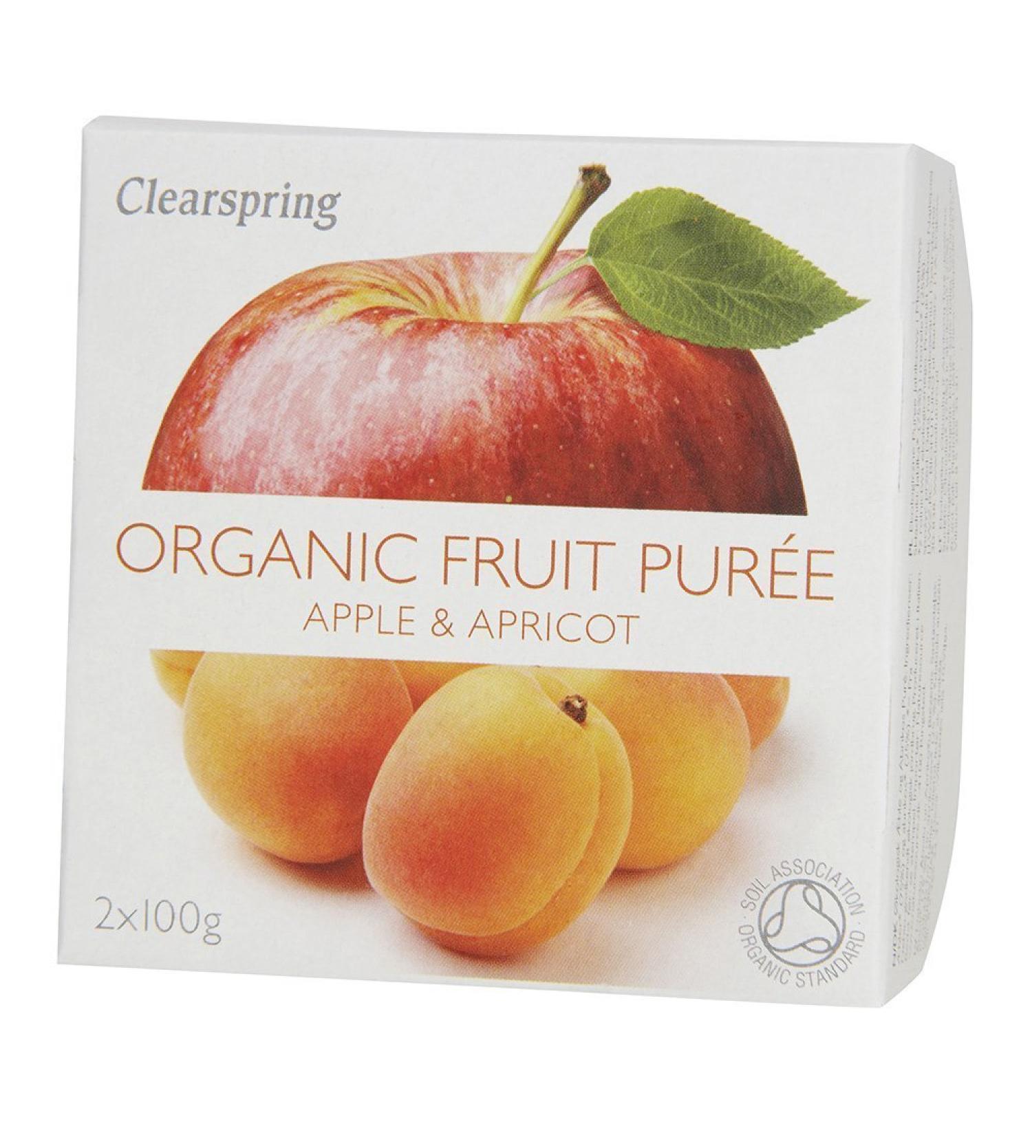 Clearspring Organic Apple and Apricot Puree 12 Count