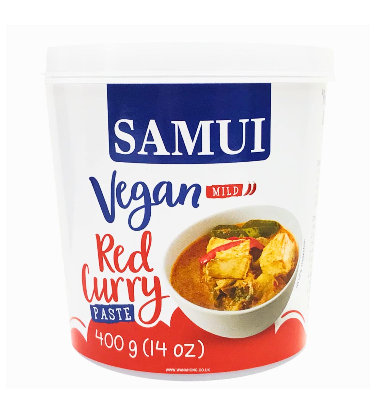 Samui Vegan Thai Red Curry Paste Sauce for Cooking 400g - Buy Online on GoSupps.com