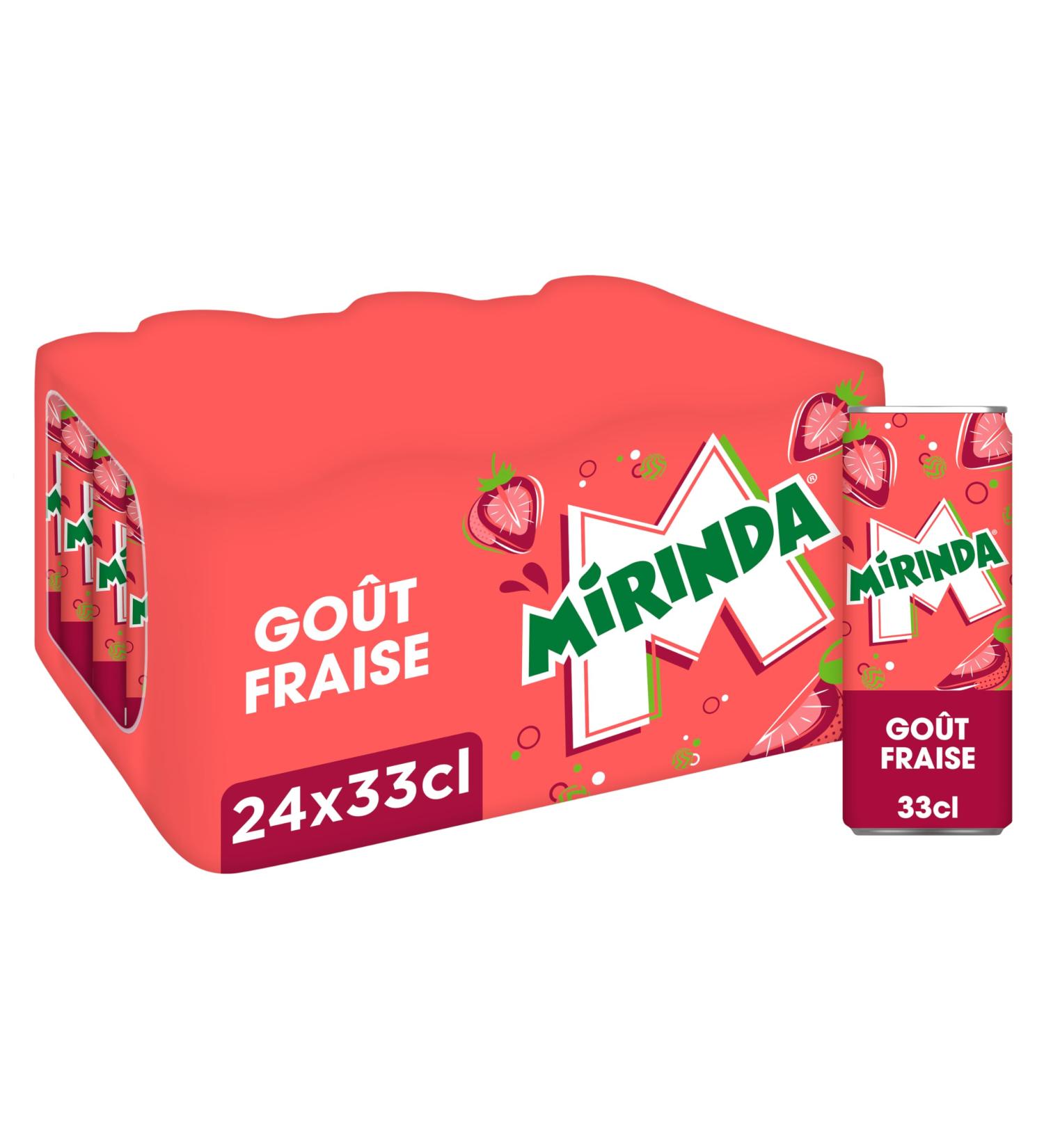 MIRINDA Soda Saveur Fraise - Lot de 24x33cl Fraise 33cl (Lot de 24) - Buy Online on GoSupps.com