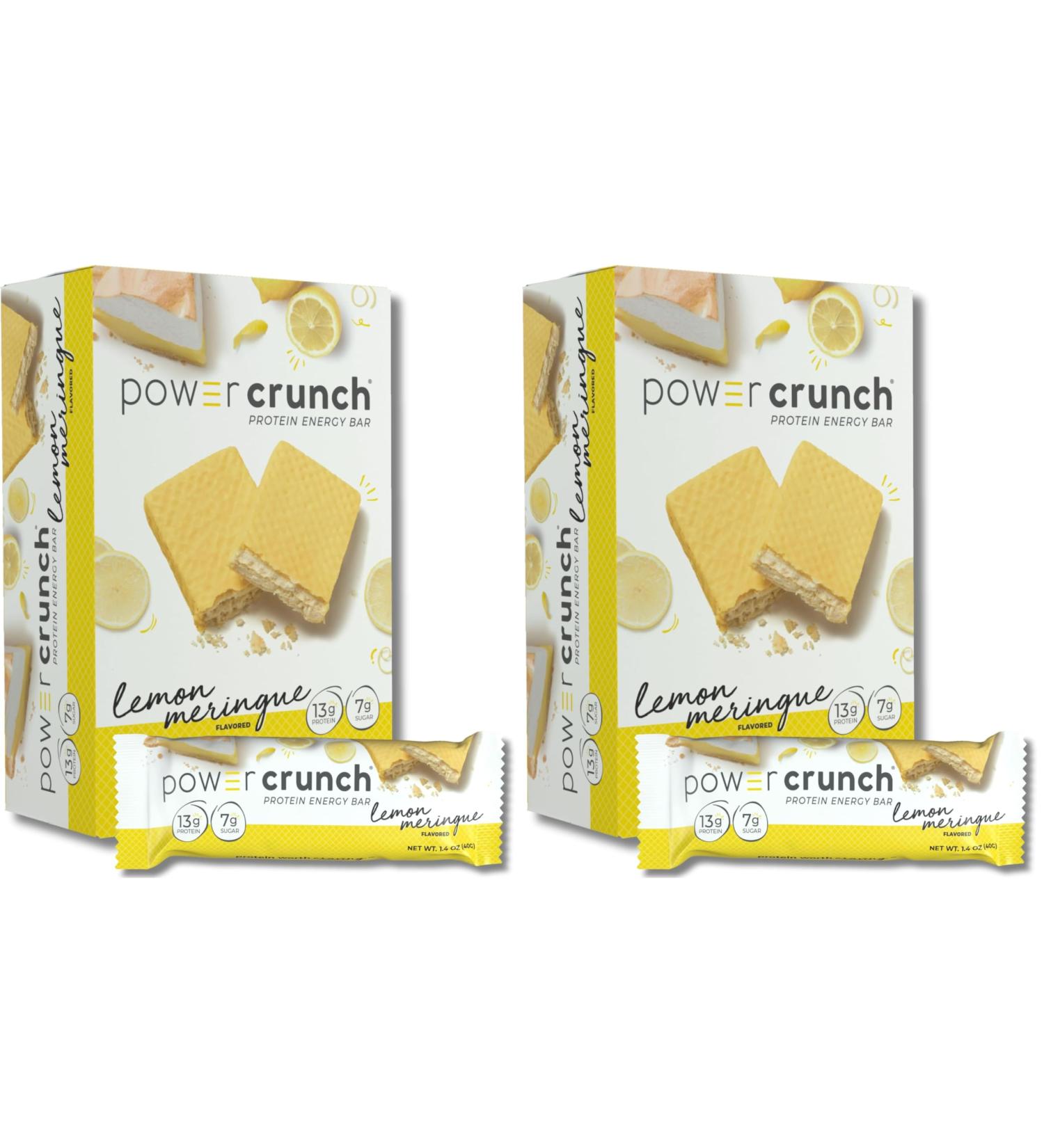 Power Crunch Protein Wafer Bars High Protein Snacks with Delicious Taste Lemon Meringue 1.4 Ounce (5 Count) (Pack of 2) - Buy Online on GoSupps.com