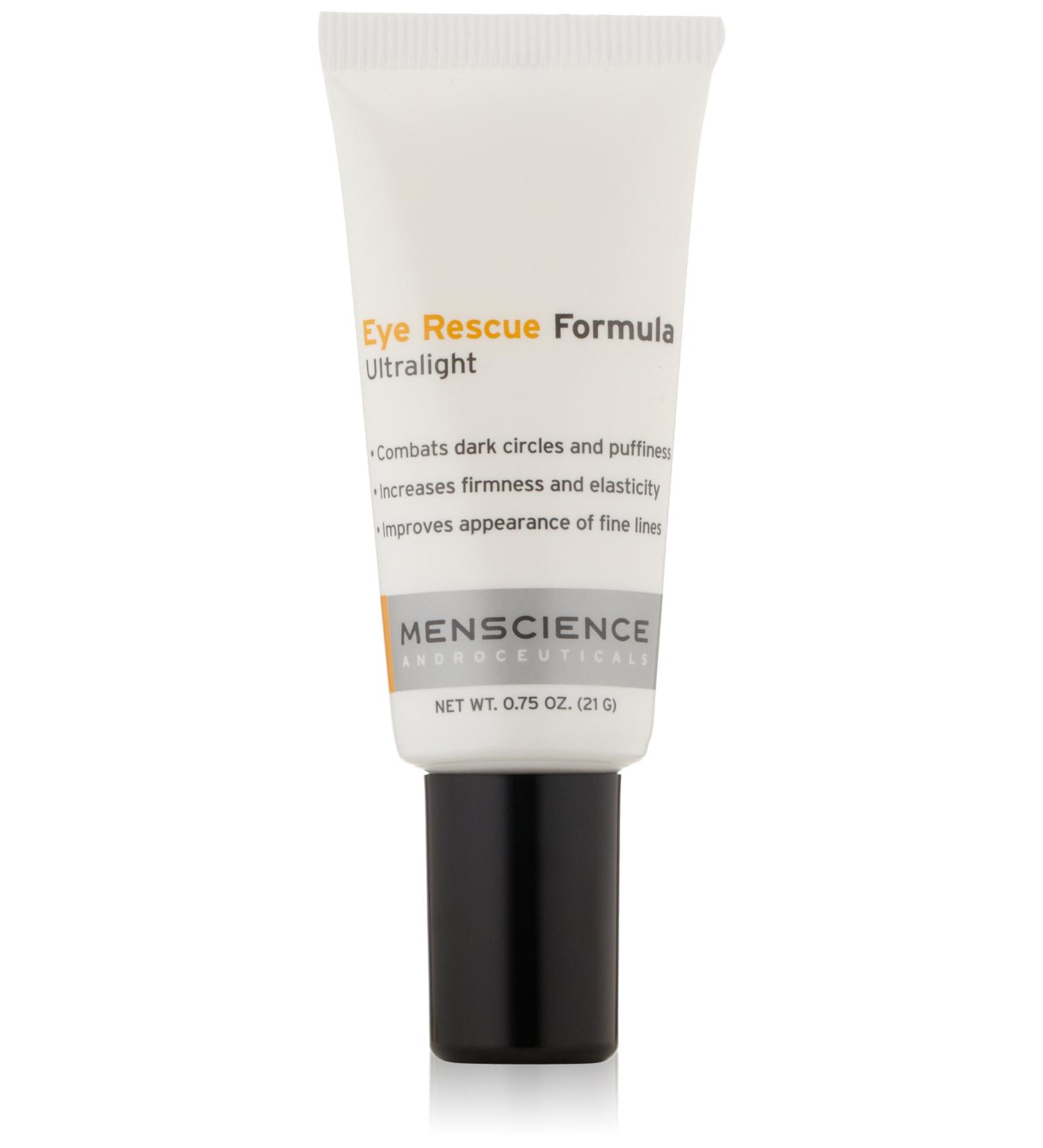 MenScience Androceuticals Eye Rescue Formula - Anti-Aging Eye Cream for Men | 0.75 oz - Renew & Revitalize Dark Circles - Buy Online on GoSupps.com