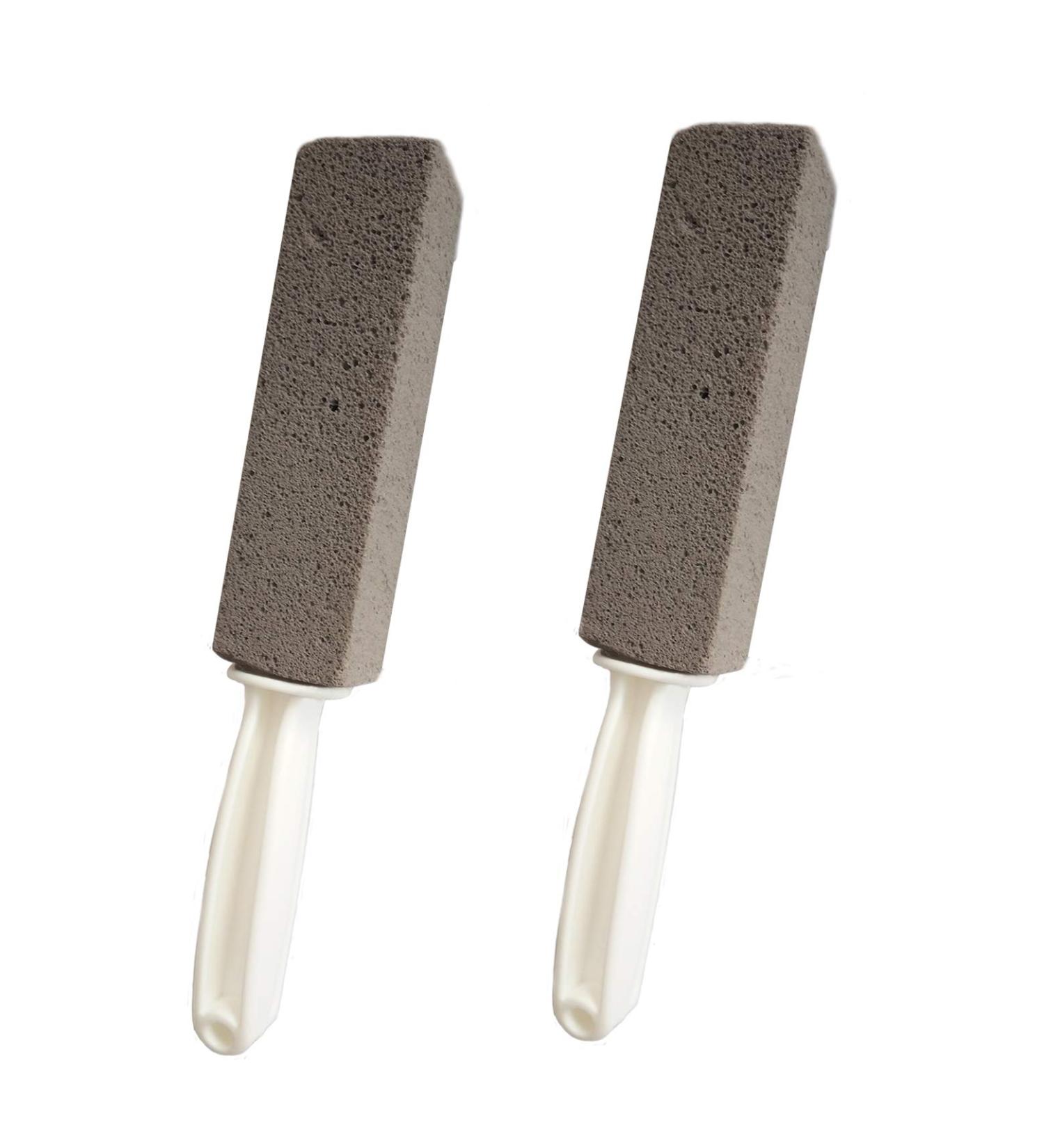 2 Pack Pumice Cleaning Stone with Handle Toilet Bowl Cleaner Stains and Hard Water Ring Remover Rust Grill Griddle Cleaner for Kitchen/Bath/Pool/Household Cleaning - Buy Online on GoSupps.com