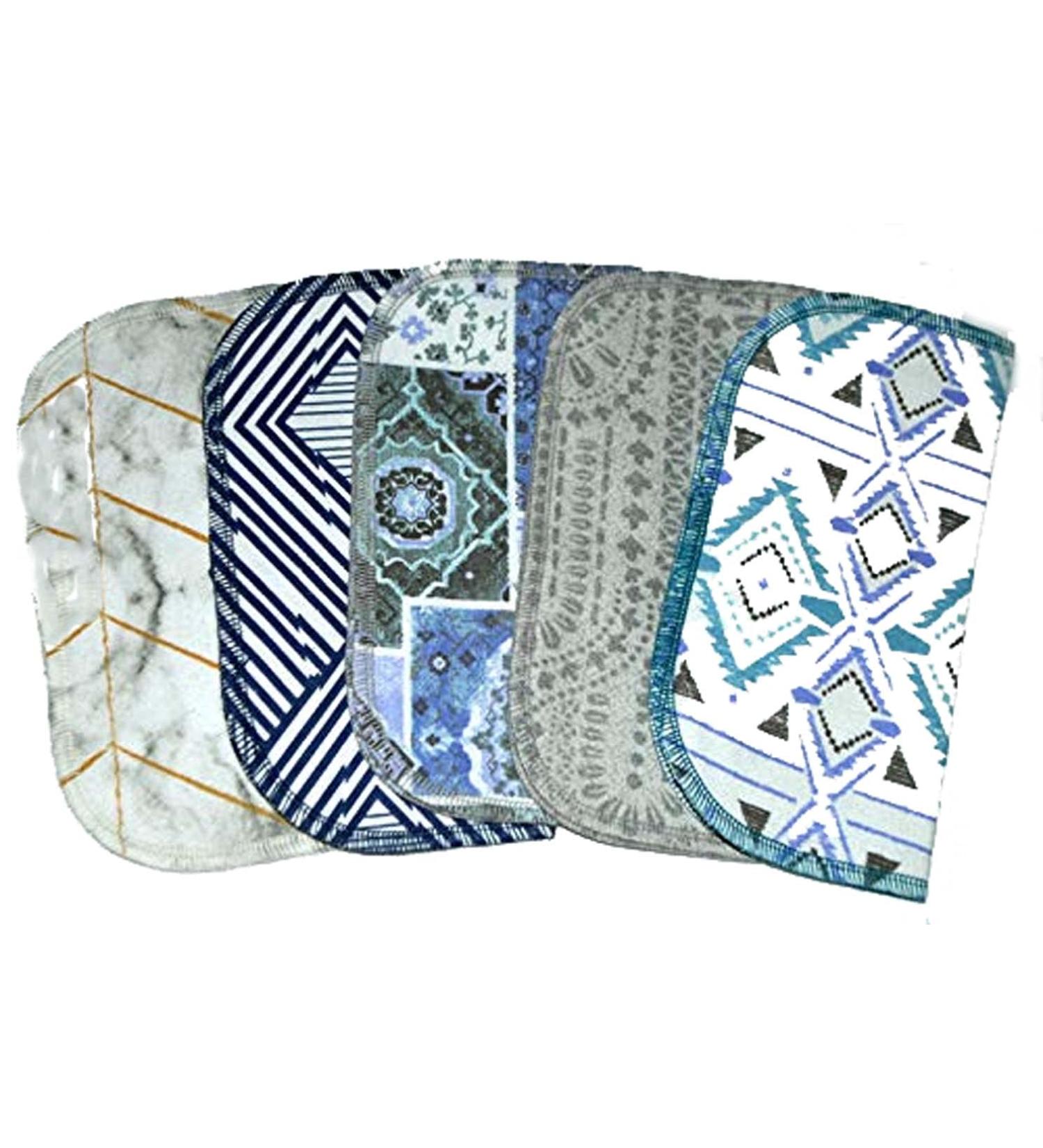 Moroccan Tile Flannel Kids Lunchbox Napkins 8x8 5 Pack - Washable & Reusable - Buy Online on GoSupps.com