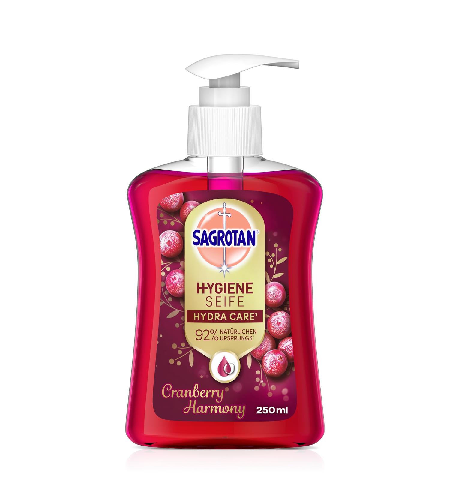 Sagrotan Hand Soap Cranberry Limited Edition - 6 x 250ml Value Pack | Premium Liquid Soap for Healthy Hands - Buy Online on GoSupps.com