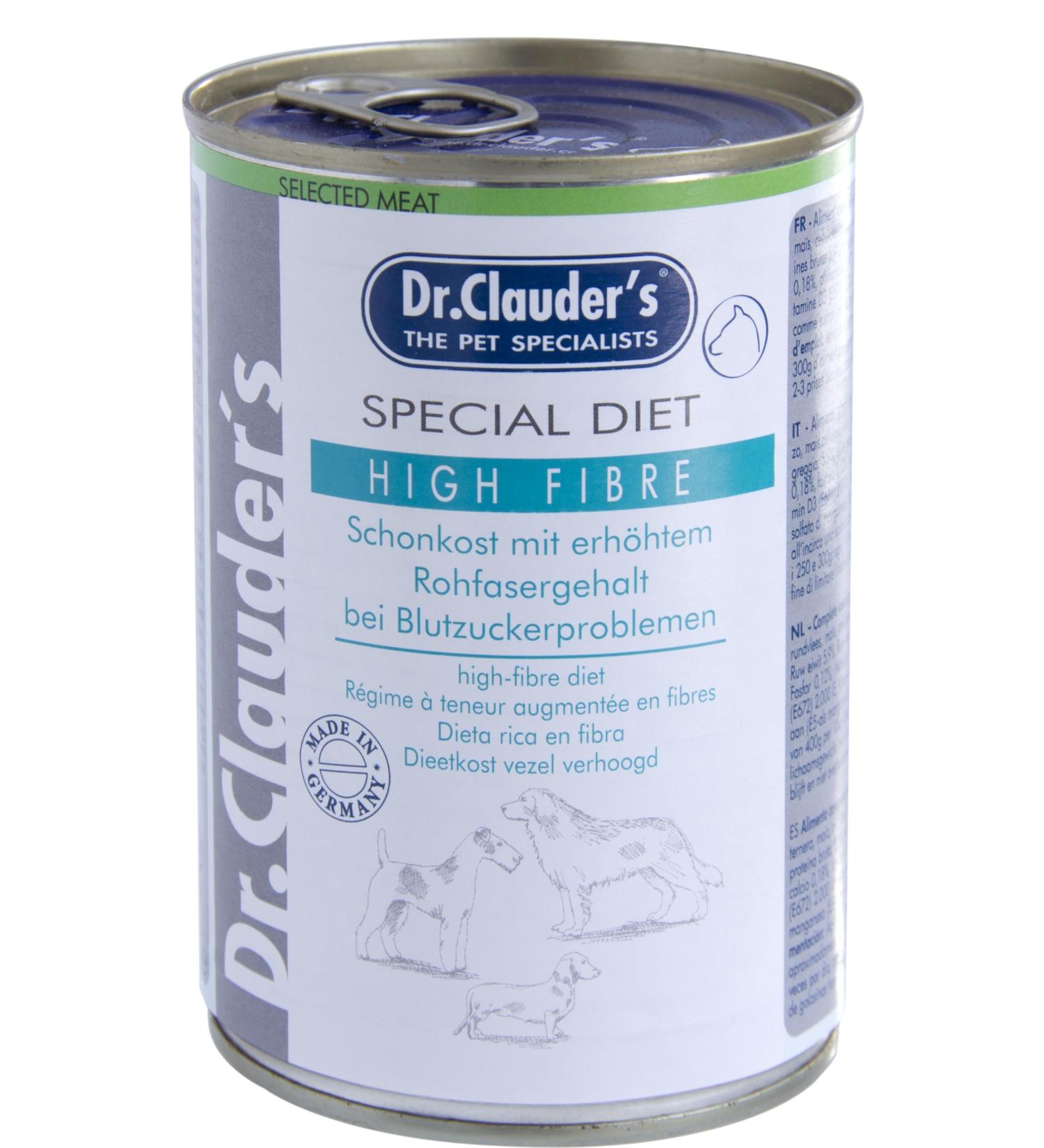 Dr. Clauder's - Light Super Premium Diet Variety | Wet dog food | specific diet | 6 x 400 g | (6 x 400 g, fiber and protein)
