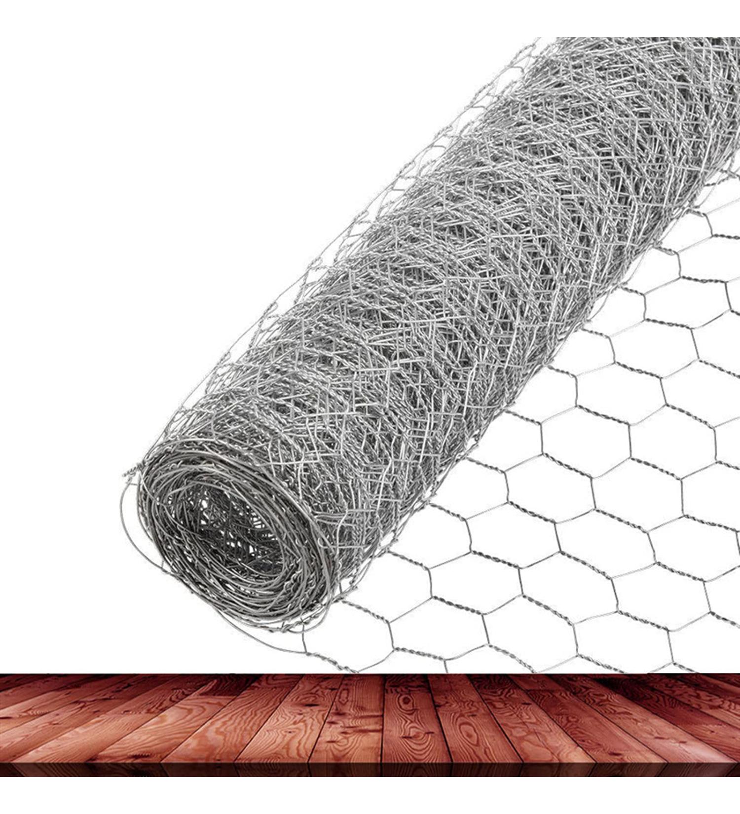 DoubleWood Chicken Wire Net for Craft Projects 3 Sheets Galvanized Hexagonal Wire Mesh Fence 13.7 Inches x 40 Inches Mesh10 Feet (13.7 x 40 Inches - 3 Sheets) - Buy Online on GoSupps.com