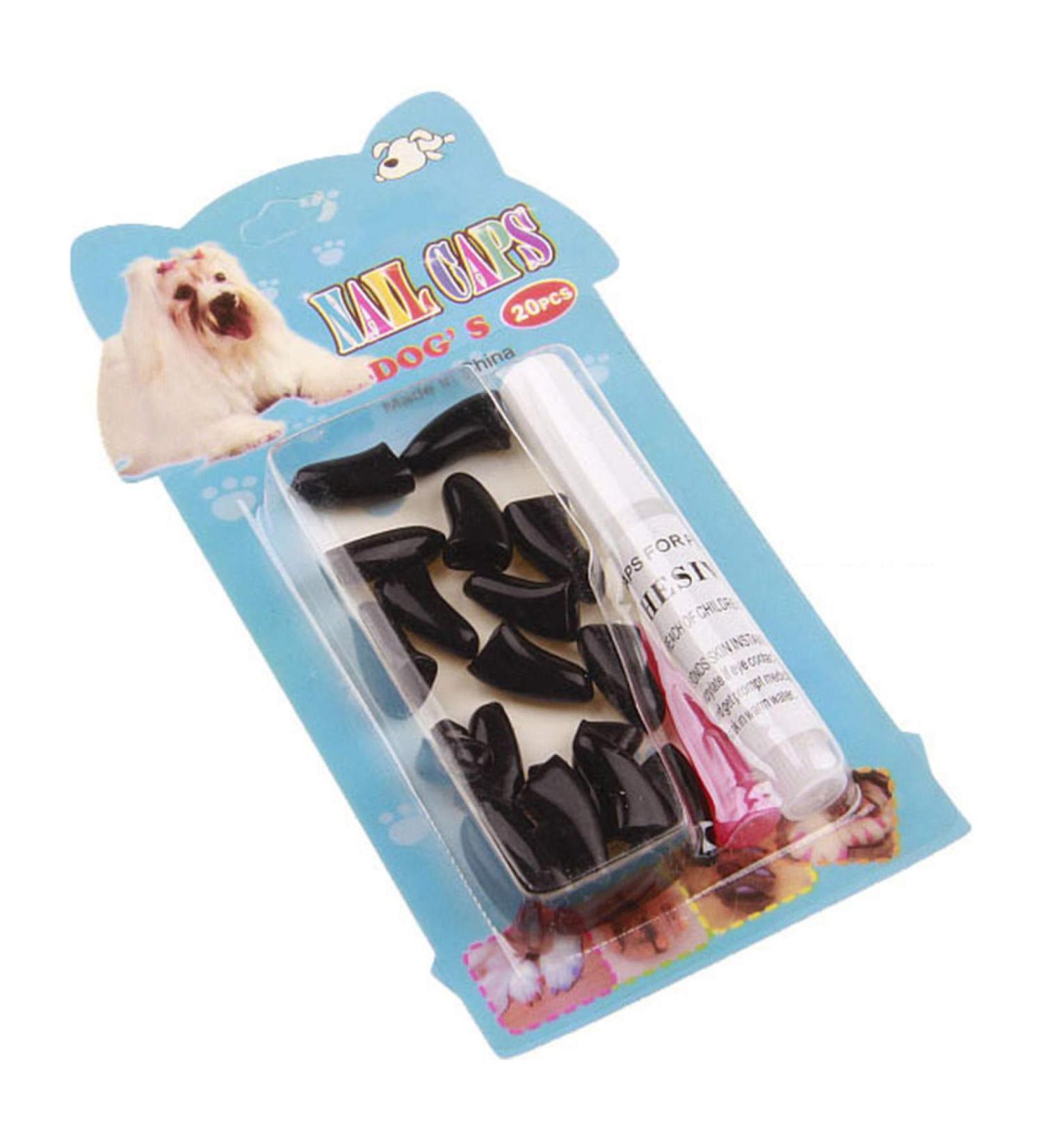 20pcs XL Black Pet Cat Kitten Claw Caps - Scratch Protection for Cats | International Shipping - Buy Online on GoSupps.com