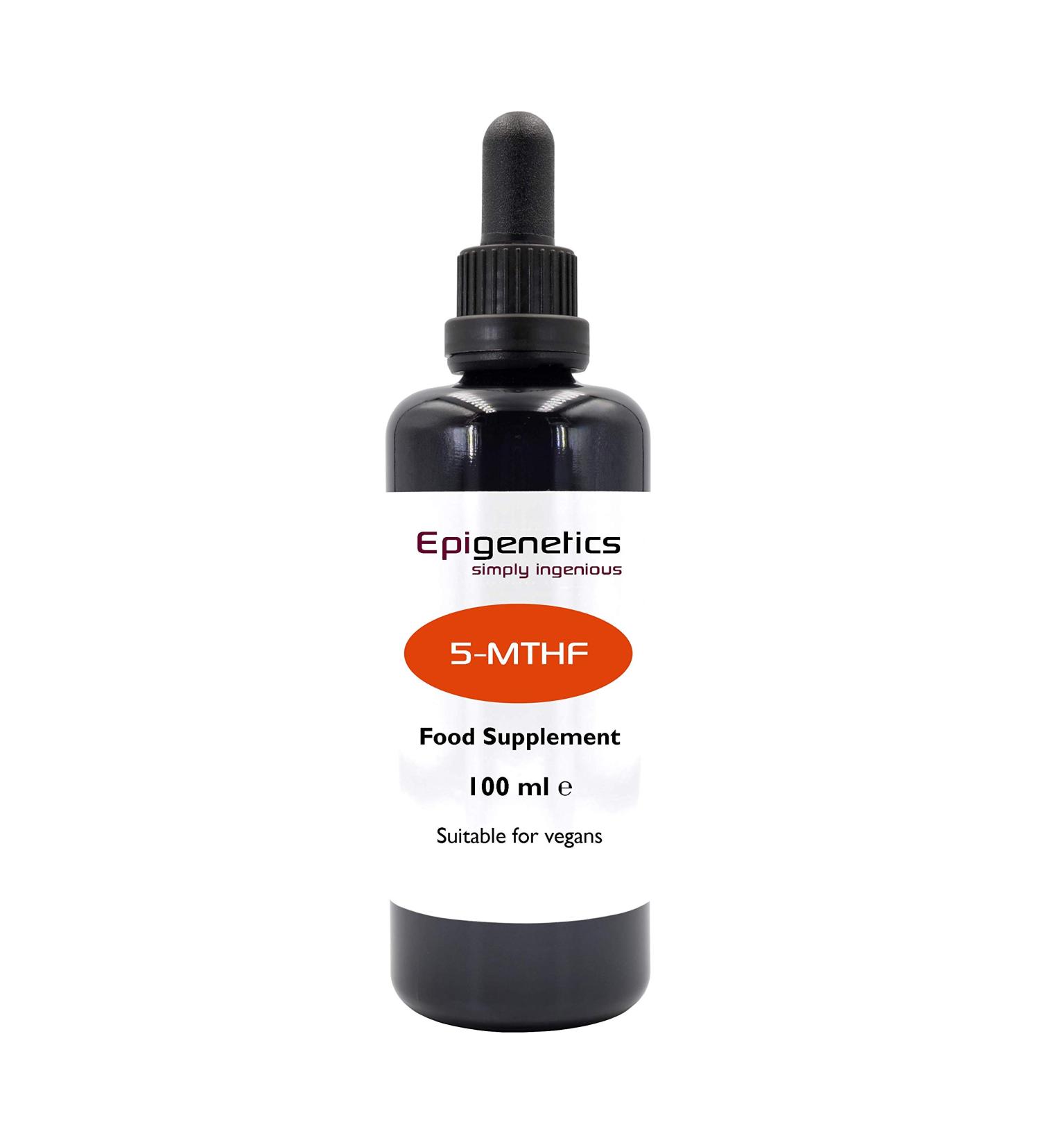 5-MTHF 100ml | 5-Methyltetrahydrofolate Vitamin B9 Liquid 1000mcg | Vegan Friendly Folic Acid | 10 Drops Daily (High Strength) - Buy Online on GoSupps.com