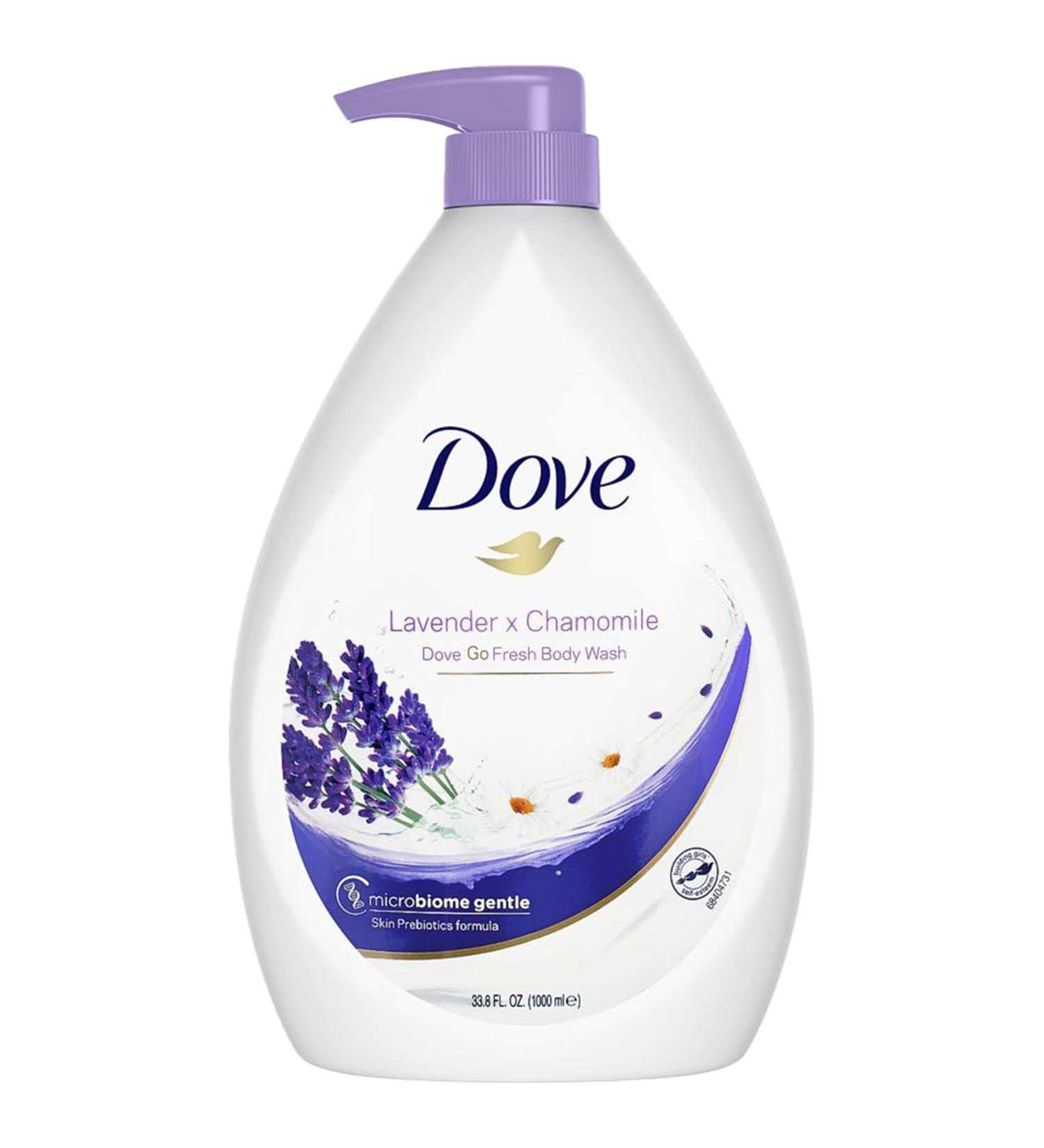 Dove Go Fresh Shower Gel Body Wash  Lavender and Chamomile  33.8 Ounce Pump Bottle