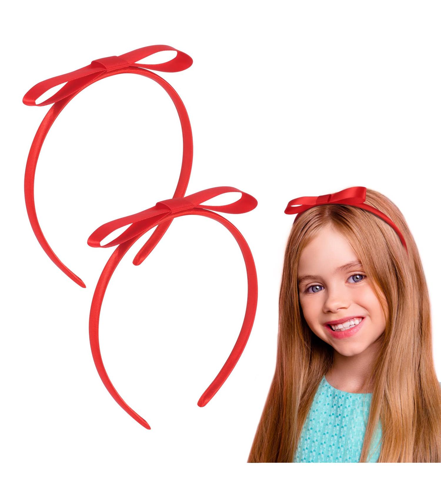 Opopark Red Loop Hair Bands - Vintage Knot Hair Jewelry for Women & Girls - Ideal Gift for Children & Cosplay Accessories - Buy Online on GoSupps.com