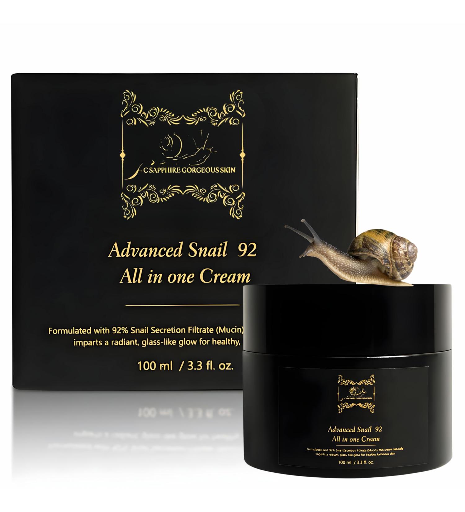 SC Sapphire Advanced Snail Mucin 92% Moisturizer | 90-Day Hydrating Cream for Dry Skin Blemishes & Fine Lines - International Shipping Available - Buy Online on GoSupps.com
