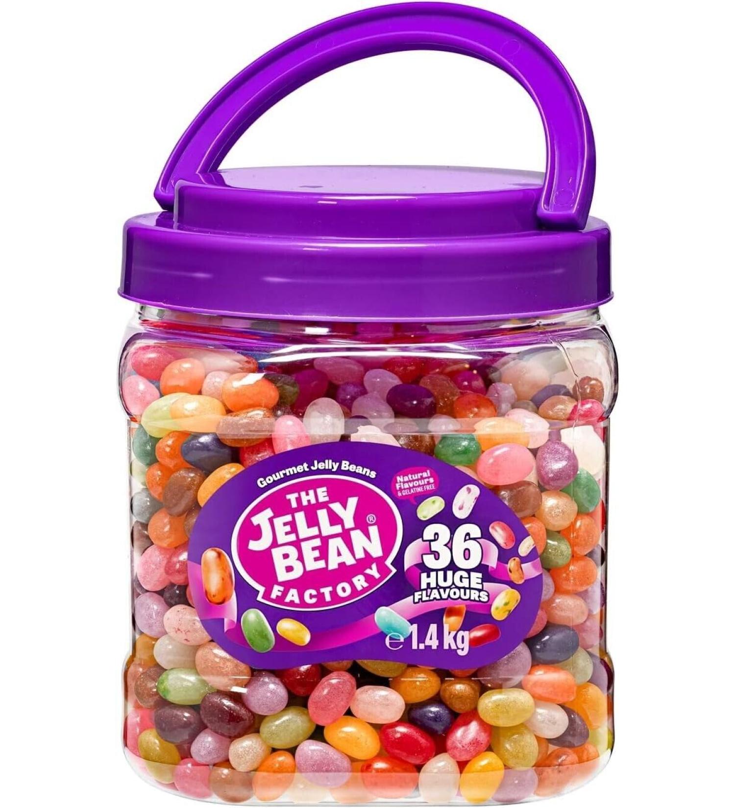 The Jelly Bean Factory 1005841 Carrying Jar 36 Flavours 1400g - Buy Online on GoSupps.com