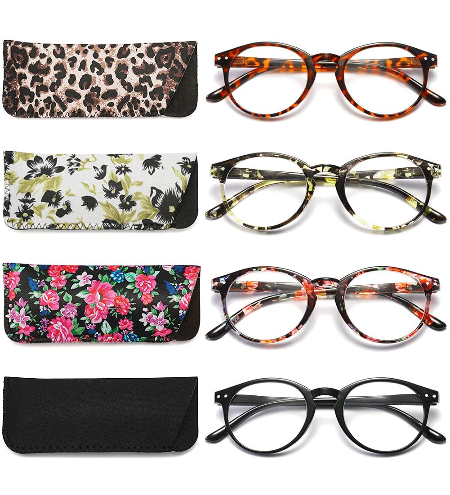 VEVESMUNDO Blue Light Blocking Reading Glasses 2.0x for Men and Women - 4 Pc Computer Readers Set - Buy Online on GoSupps.com