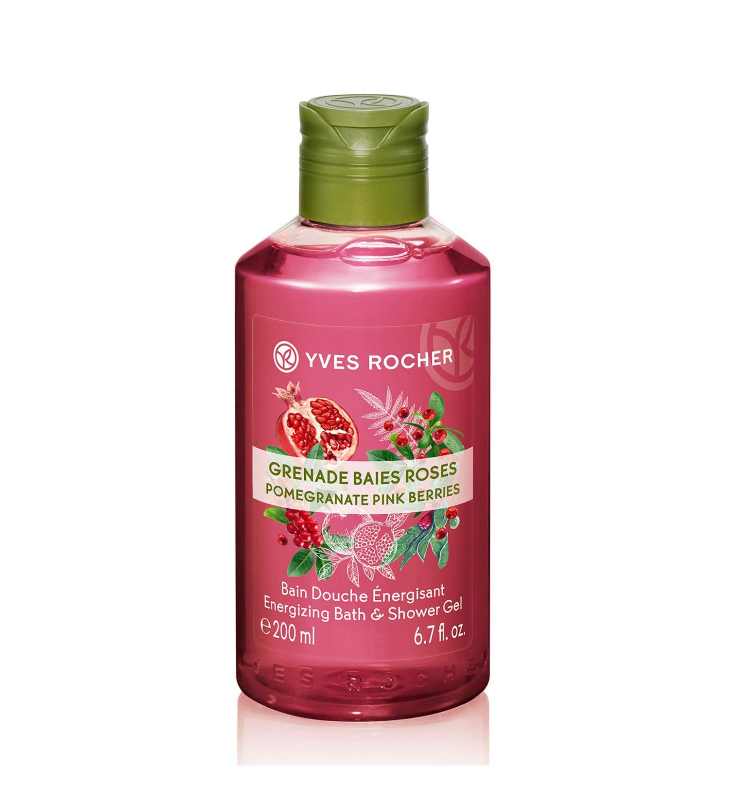 Yves Rocher Energizing Bath and Shower Gel - Pomegranate Pink Berries