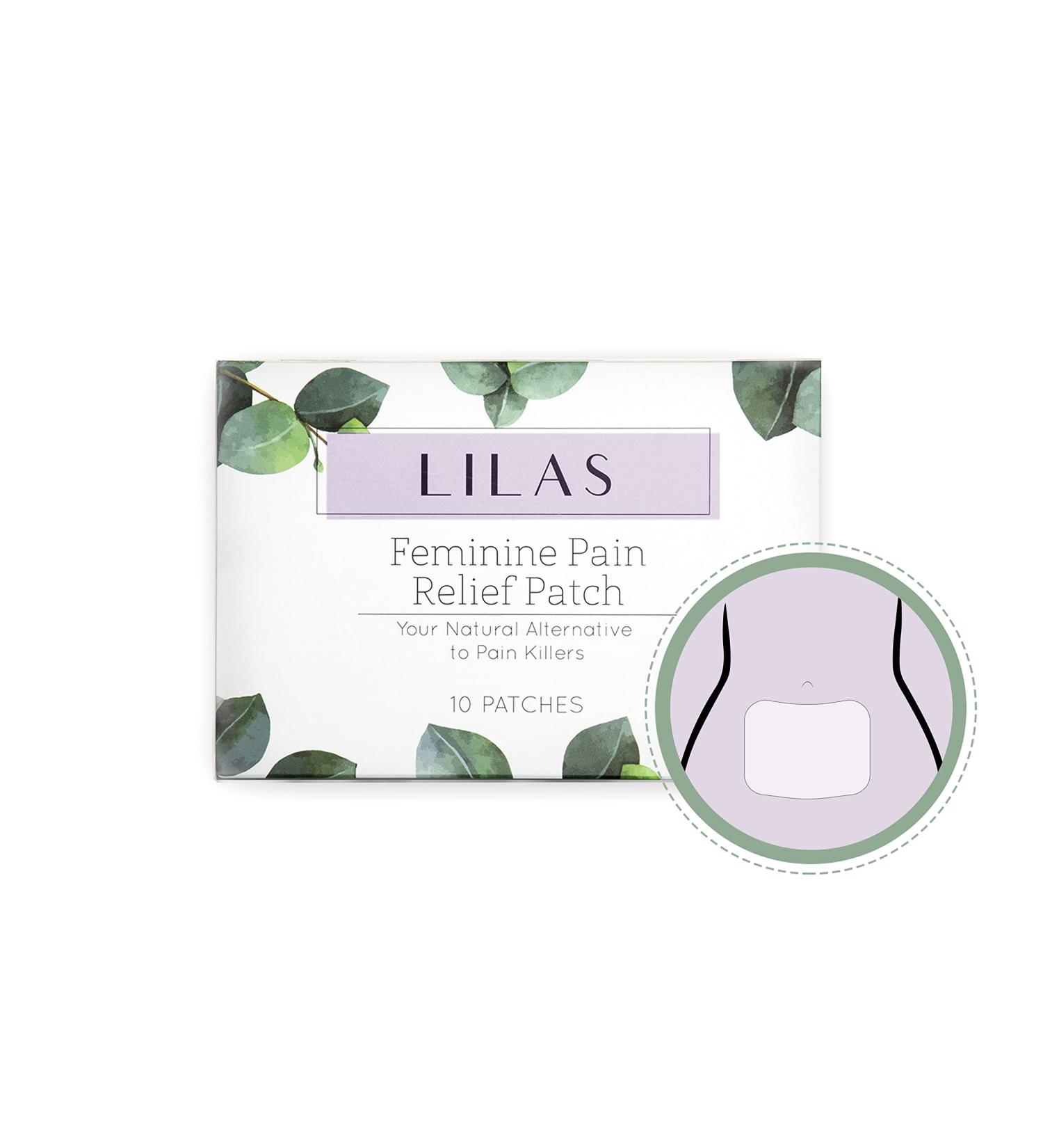 LILAS Menstrual Relief Patch (10 Pack) - Natural Pain Relief for Menstrual Symptoms & Cramps | Endometriosis Support | Herbal & Plant Based - Buy Online on GoSupps.com