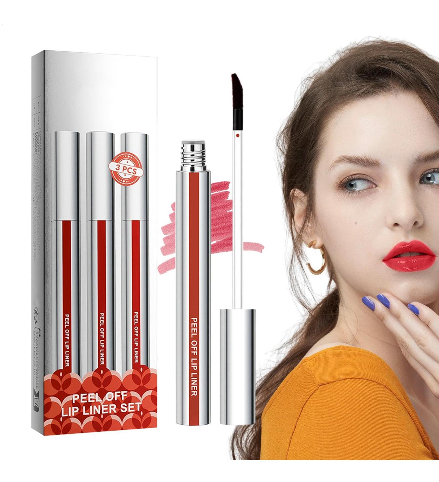  Qzdtue Peel Off Liquid Lipstick 3X Matte Waterproof Lip Stain Moisturizing Tear-Off Lip Color Non-Sticky Cup No-Fade Pigment Perfect for Women Girls Lipliner Makeup - Buy Online on GoSupps.com