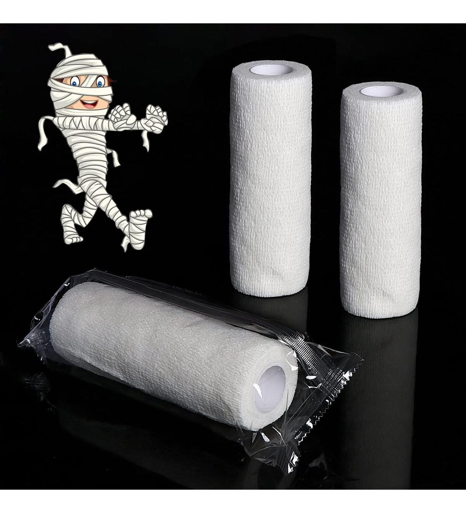 Furimuk 2 Rolls Halloween Mummy Bandage Wrap - Self-Adhesive Gauze for Cosplay & Party Photography Props - Buy Online on GoSupps.com