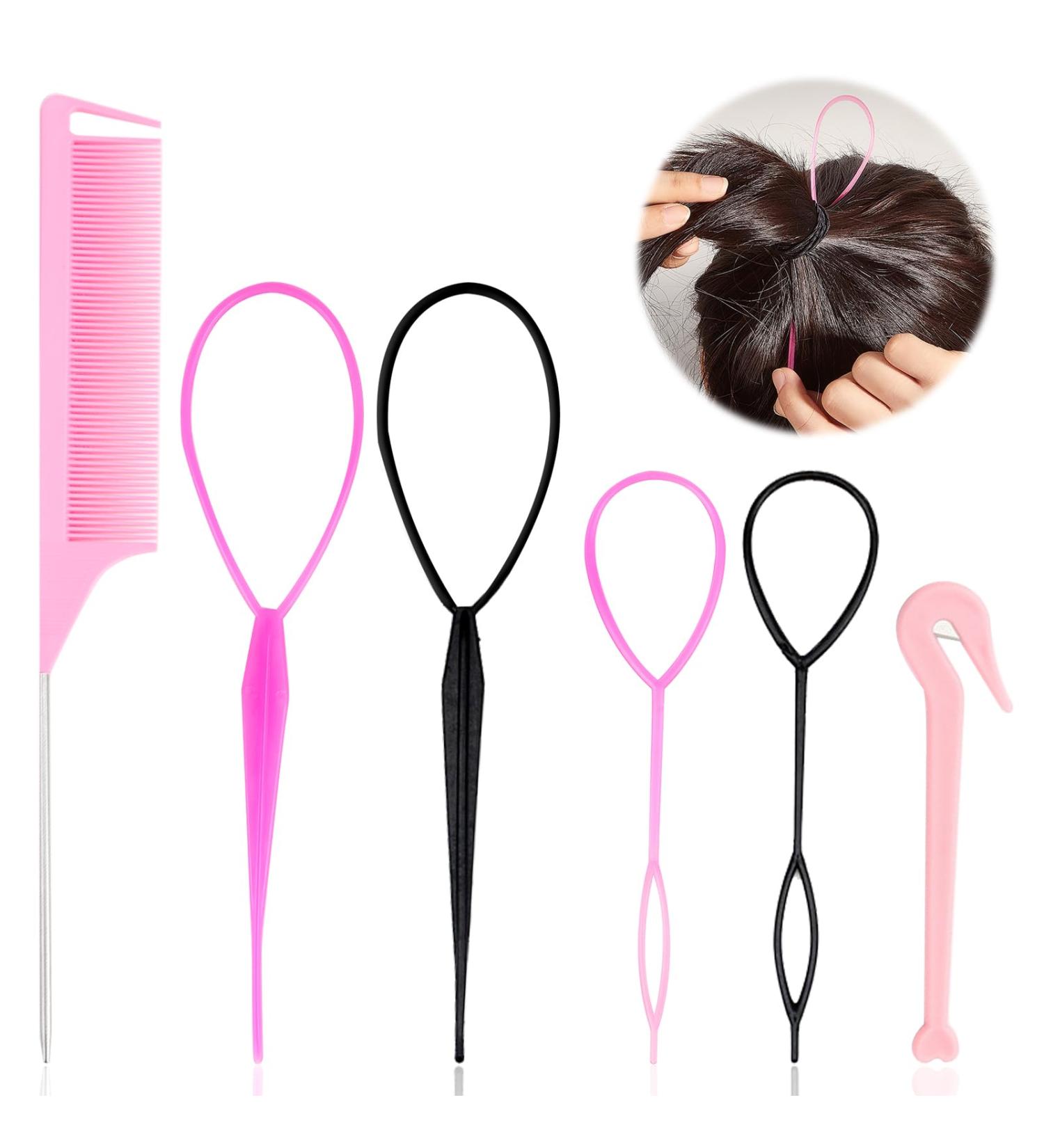 6-Piece Hair Styling Set for Women & Girls | DIY Hair Braiding Tools & Mesh Accessories - Buy Online on GoSupps.com