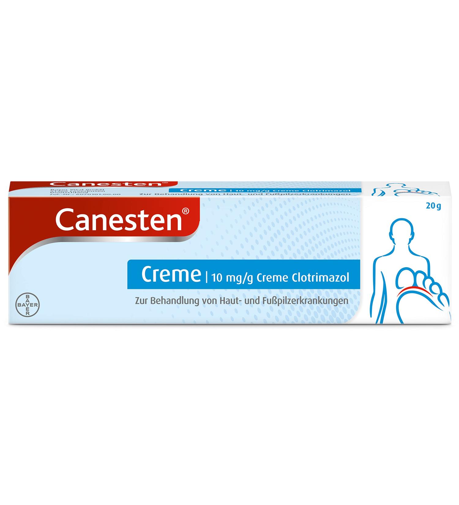 Caneste Cream 20g - Effective Clotrimazole Treatment for Skin Fungus & Foot Mushrooms - Fast Relief from Fungal Infections - International Shipping Available - Buy Online on GoSupps.com