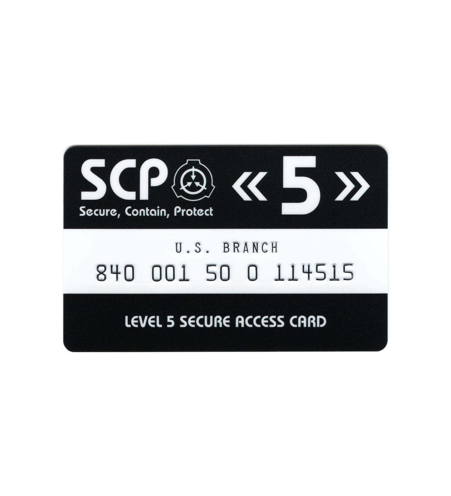 HOKUSHIN SCP Foundation Level 5 Secure Access Card - U.S. Branch - Buy Online on GoSupps.com