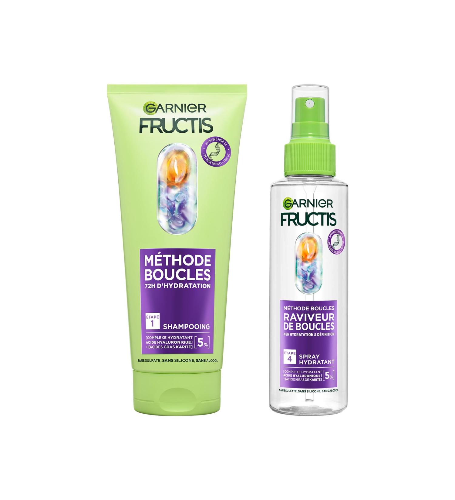  Garnier Garnier Fructis Method Duo Shampoo and Moisturizing Spray with Hyaluronic Acid and Shea Butter - Buy Online on GoSupps.com
