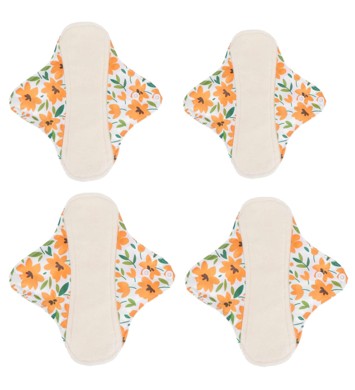 Organic Reusable Breastfeeding Pads | Soft & Gentle Panty Inserts for Moms - 4 Pack - Buy Online on GoSupps.com