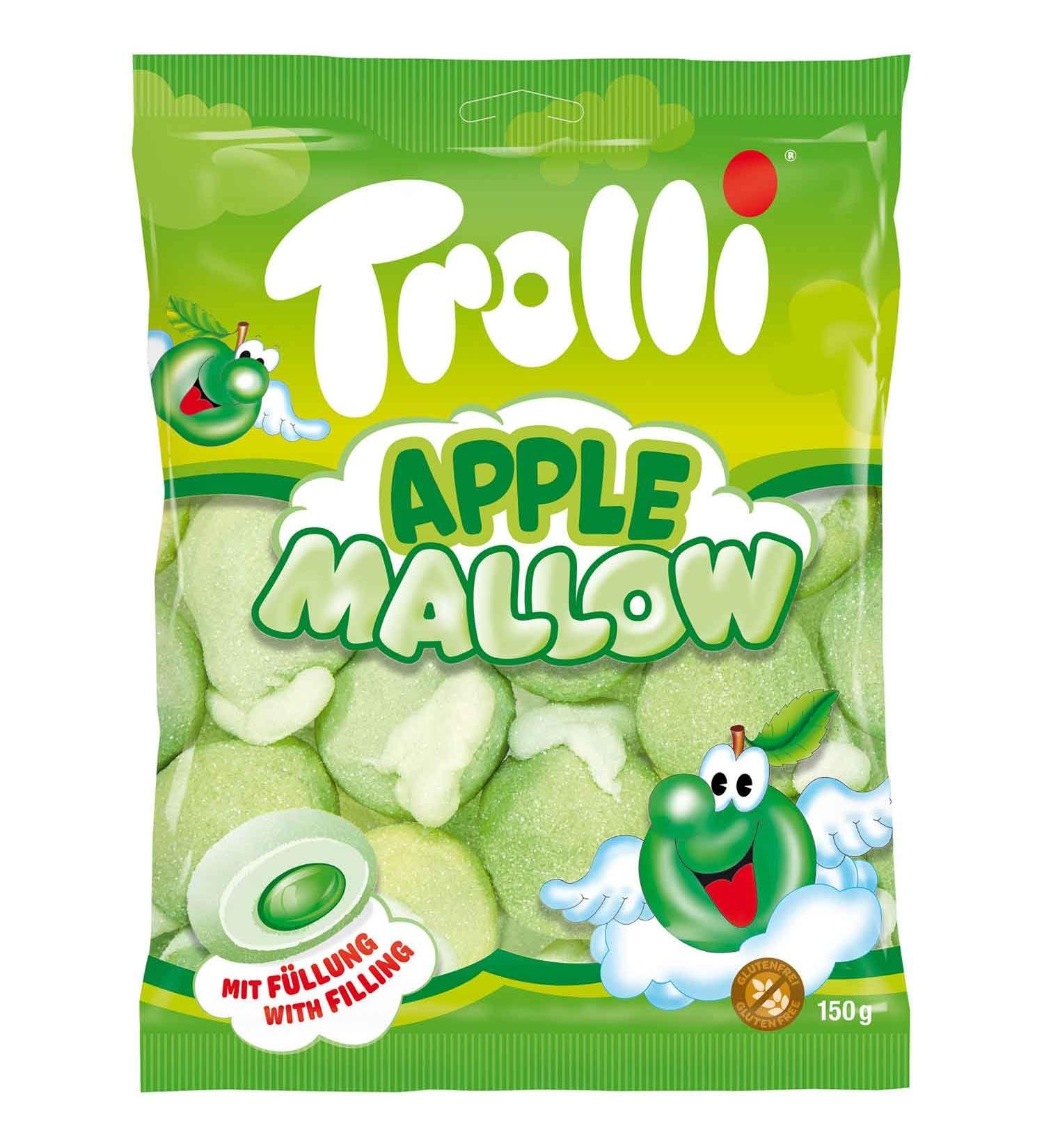 Apple Mallow - friandise moelleuse et fruit e qui allie la douceur de la pomme une texture l g re parfaite pour une pause gourmande - Compatible avec Trolli - 150g