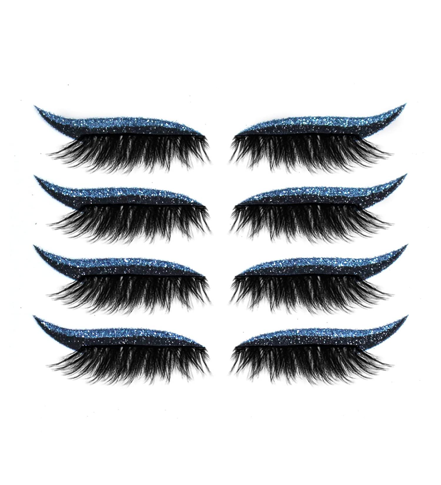 shlutesoy 4 Pair Eye Shadow Decals Attractive Recycled Plastic Easy to Install Eyelid Cosmetic Decals for Blue - Buy Online on GoSupps.com