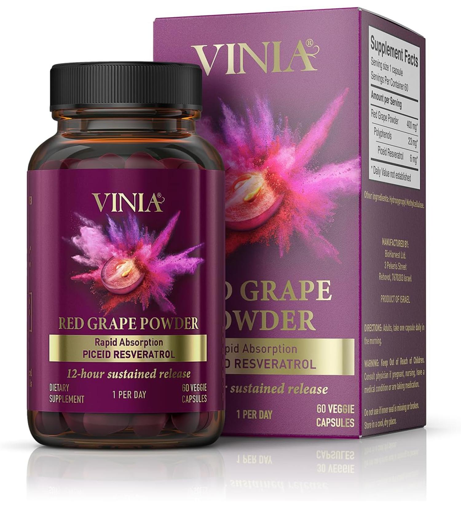 12-Hour Long-Lasting Piceid Resveratrol Supplement. Nitric Oxide Supplement. Supports Heart Health, Blood Flow, Boost Oxygen Superfood Powder, Keto Friendly. Vegan & Non-GMO. 60 Day Supply. - Buy Online on GoSupps.com
