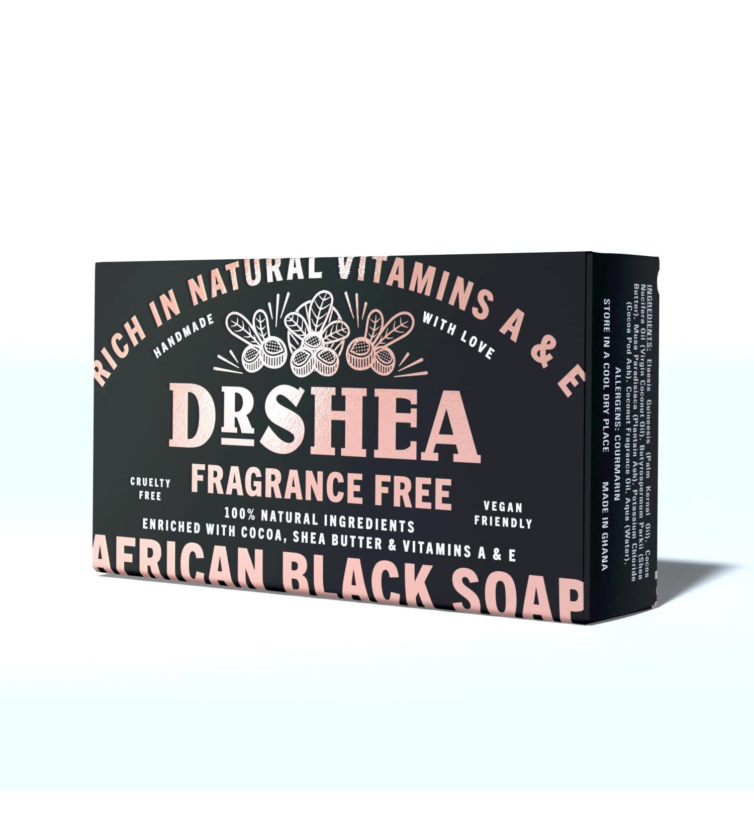 Organic African Black Soap 100g - Antibacterial Body Face & Hand Wash - Natural Vegan - Ideal for Dry Skin & Psoriasis - Authentic Raw from Ghana - Buy Online on GoSupps.com