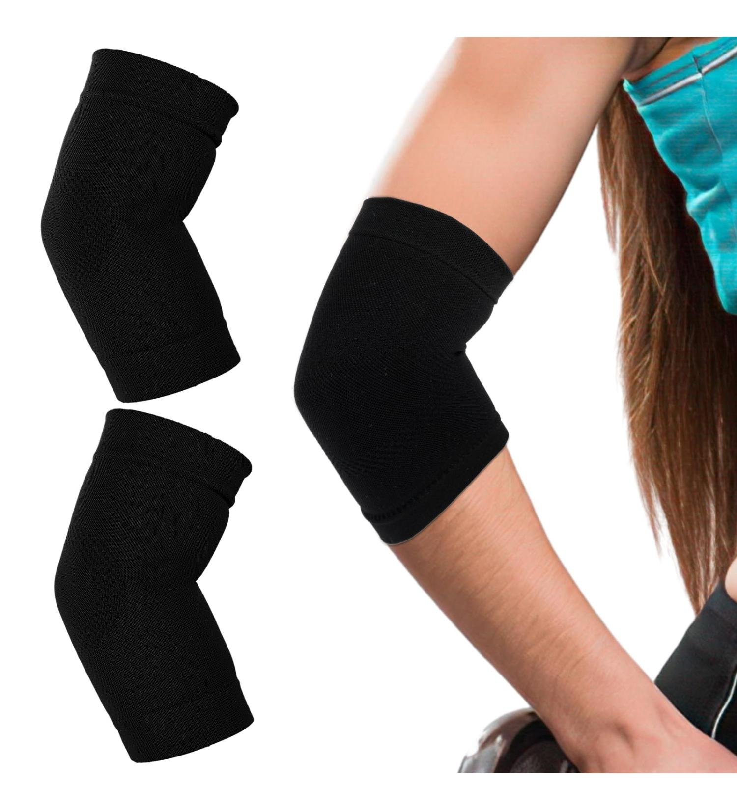 Sibba Elbow Compression Sleeve 2 Pack Arm Support Brace Elbow Compression Support Sleeve for Weightlifting Arm Support Golfers Elbow Tennis Elbow Tendonitis - Buy Online on GoSupps.com