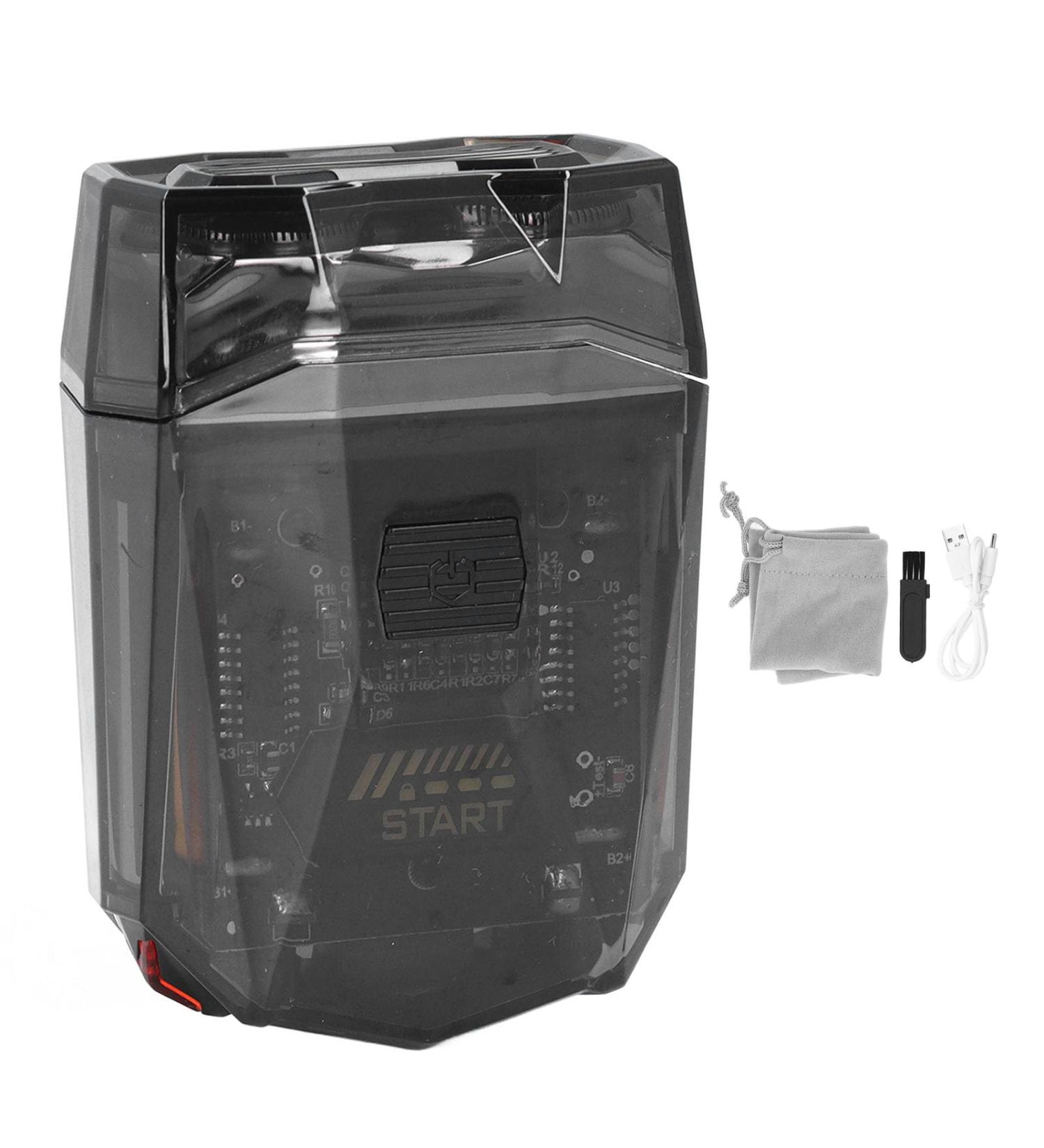 Zerodis Beard Trimmer - Portable Washable Double Head Electric Clippers for Men | Removable Magnetic Head Hair & Body Grooming - Buy Online on GoSupps.com