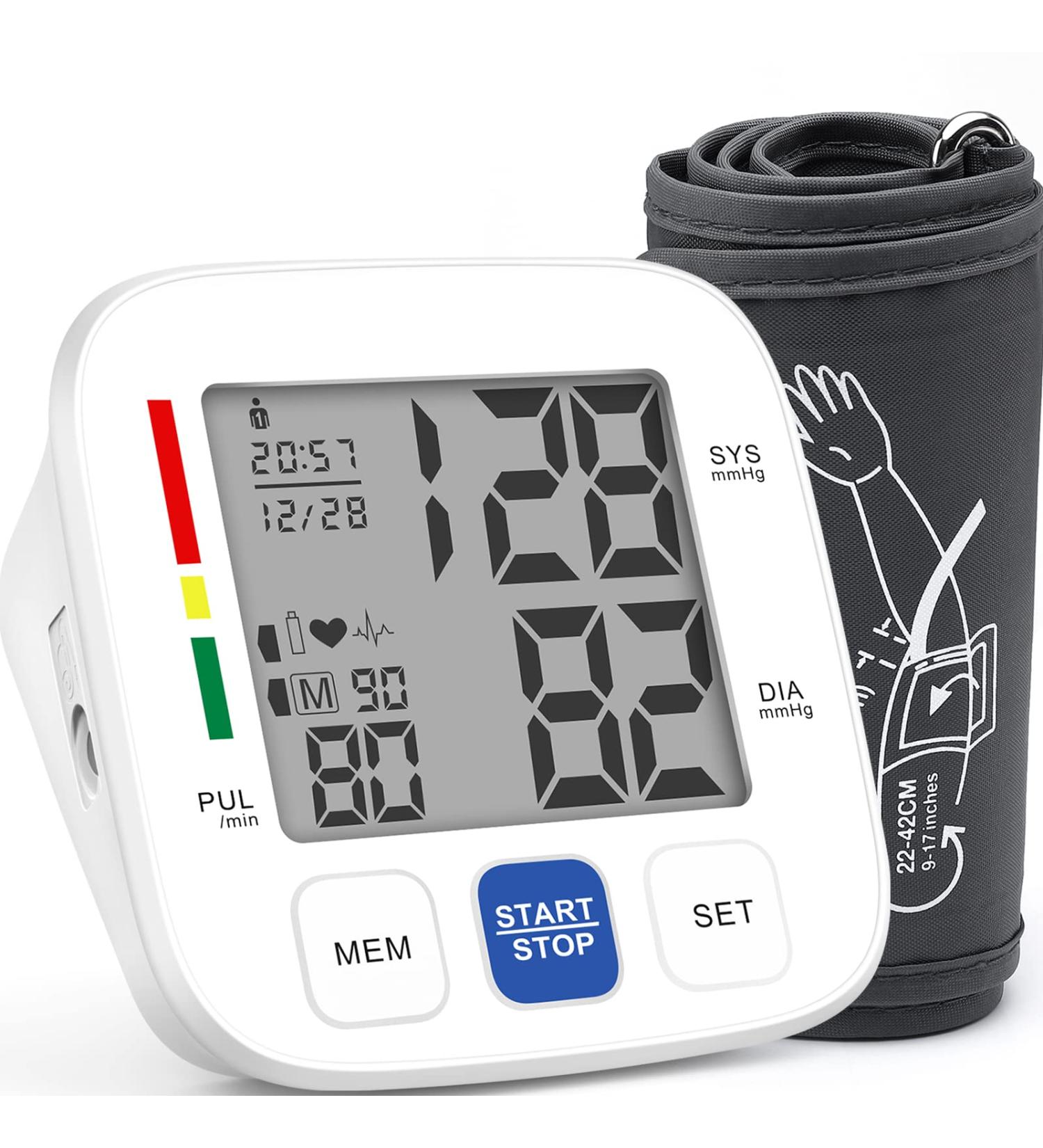 Extra Large Upper Arm Blood Pressure Monitor for 2 Users - Automatic BP Cuff with Pulse Rate Monitoring and 180 Memories - USB Cable - Large Cuff Size 9-17in - Buy Online on GoSupps.com