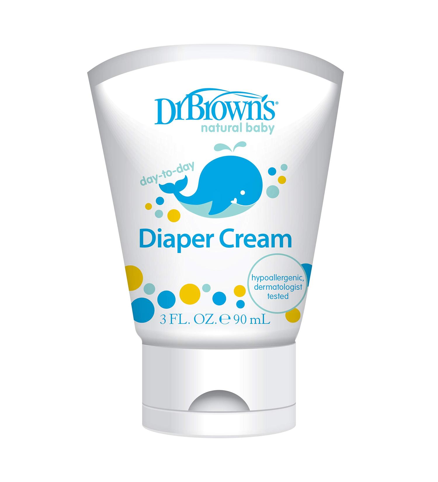 Dr. Brown's Natural Baby Diaper Cream 3 Fl Oz - Soothing Diaper Rash Relief (1 Pack) - Buy Online on GoSupps.com