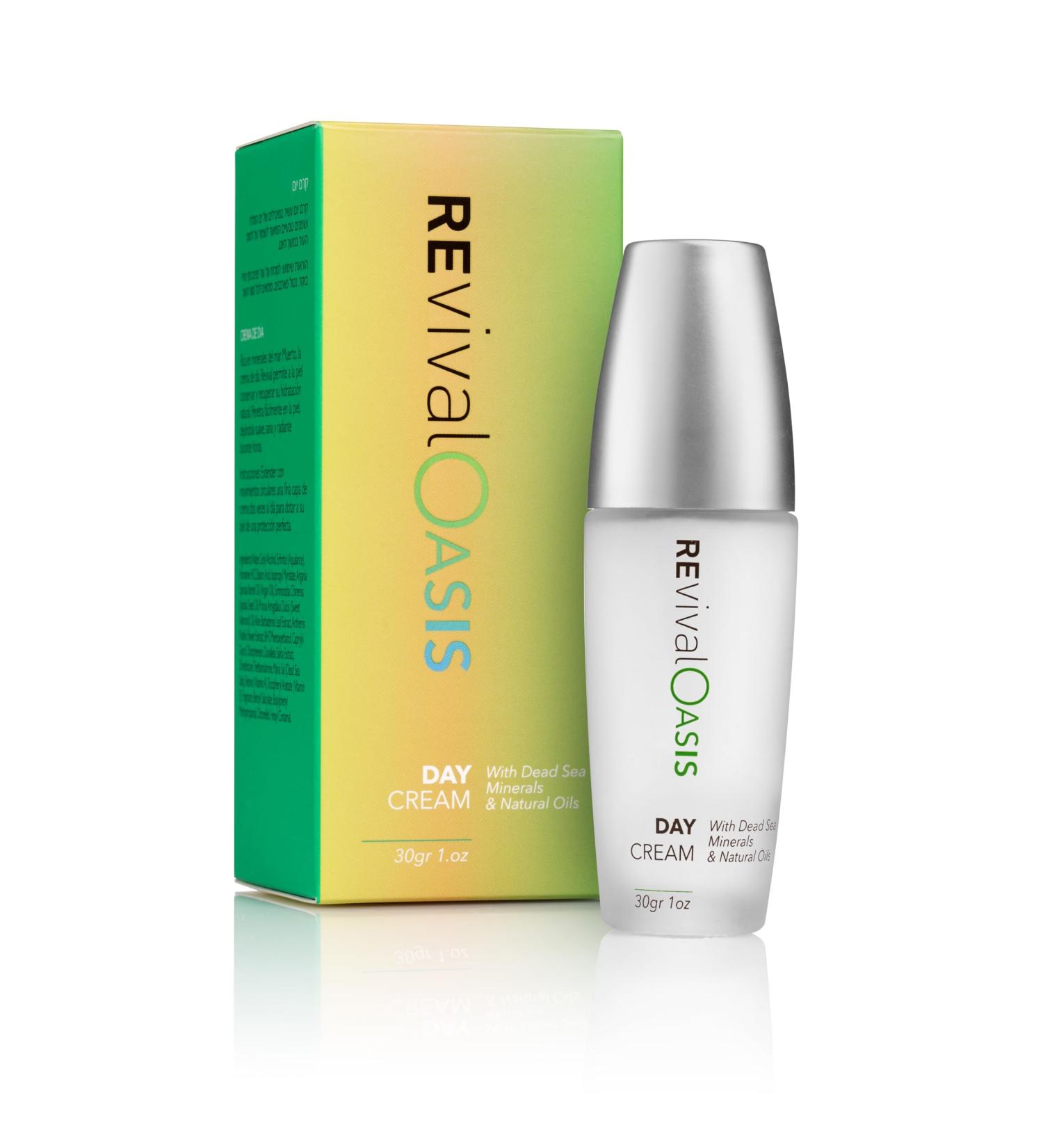 Revival Oasis Day Cream - With Dead Sea Minerals & Argan Oil | Hydrating & Moisturizing with Aqualance | 30 gm/ 1 oz