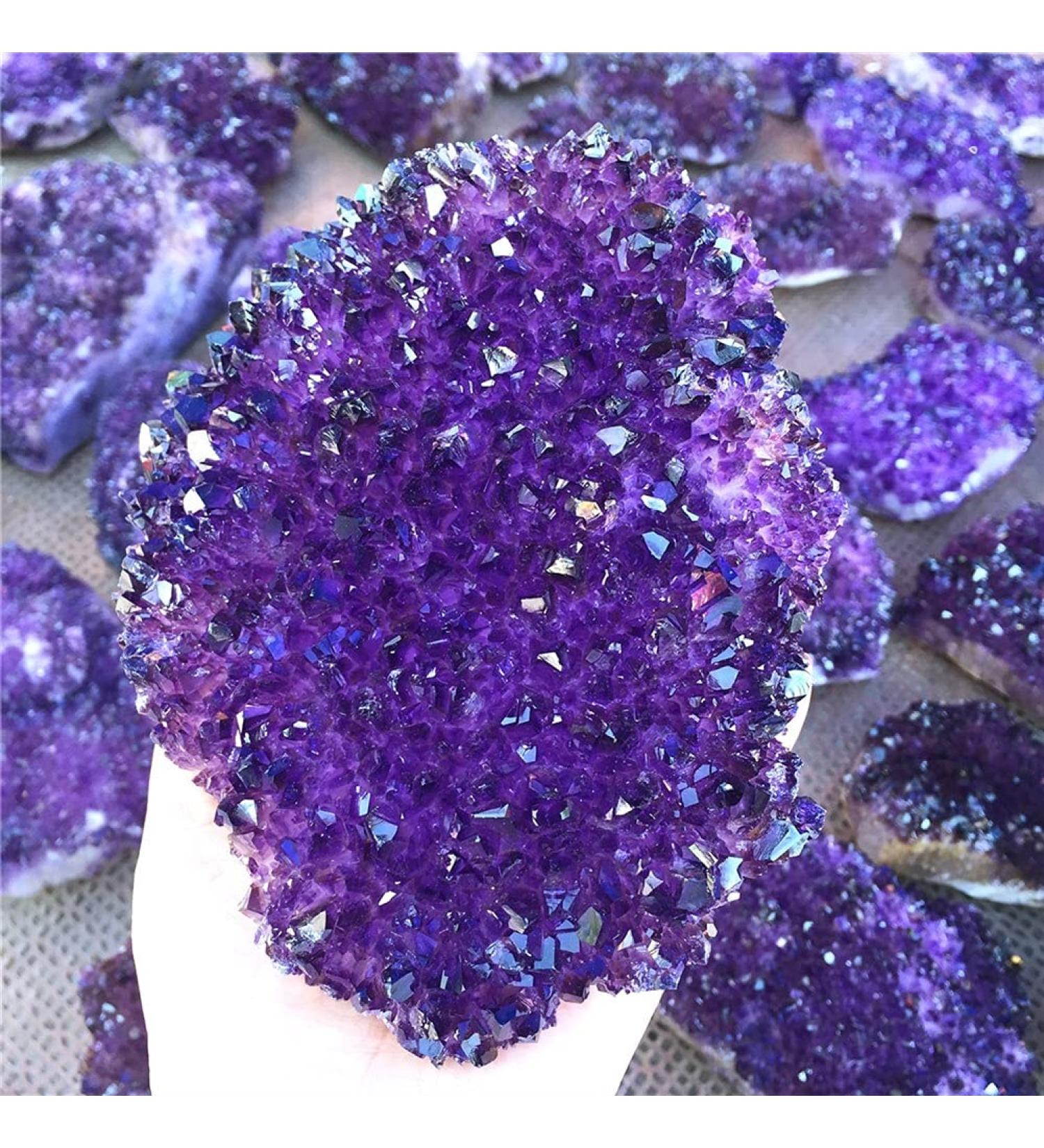 for 500-1000g Natural Amethyst Crystal Cluster Quartz Point Purple Crystal Druse Specimen Minerals Reiki FUZEGRDLI (Size : Approx 800g) - Buy Online on GoSupps.com