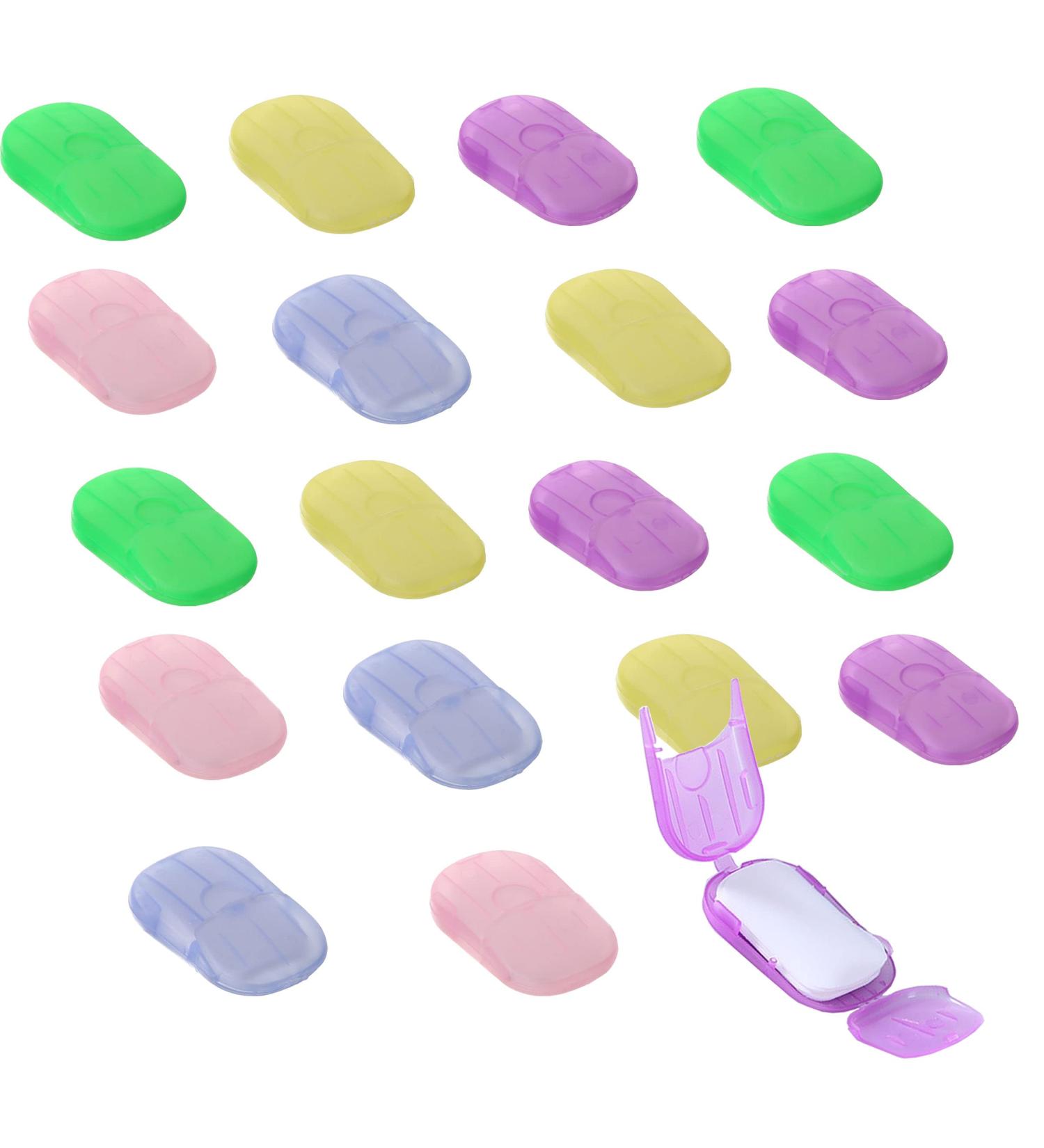XXYXXY Portable Disposable Travel Hand Soap Sheets - 20 Boxes (400 Sheets) - Perfect for Hygiene On-the-Go - Random Colors Available - Buy Online on GoSupps.com