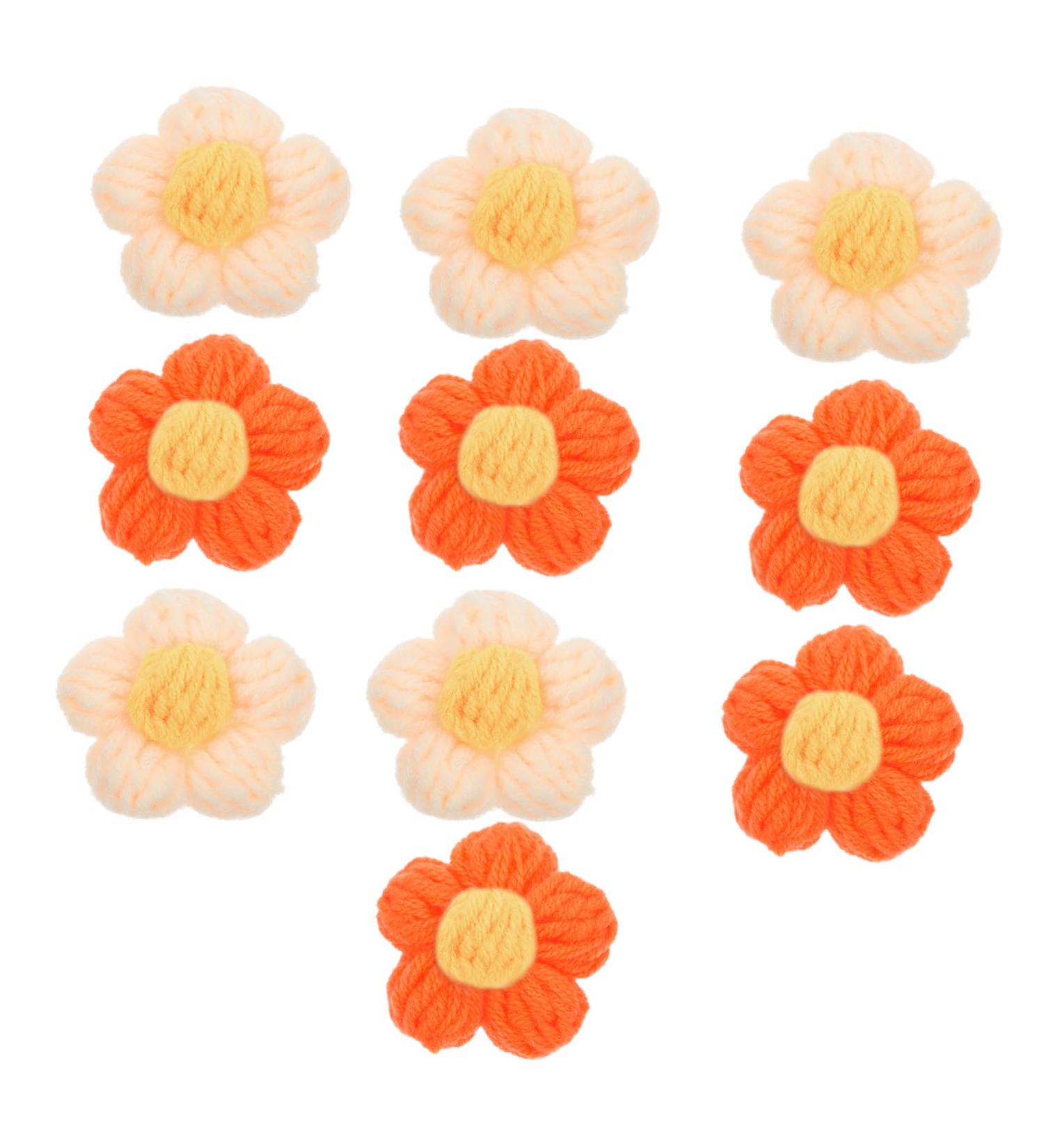 PLAFOPE Floral Brooch Pin 10pcs Hairpin Accessories Costume Phone Case Crochet Sewing Diy Brooch Flower Clothing Toddler Suite 1 count (Pack of 1) Assorted Color 3 - Buy Online on GoSupps.com