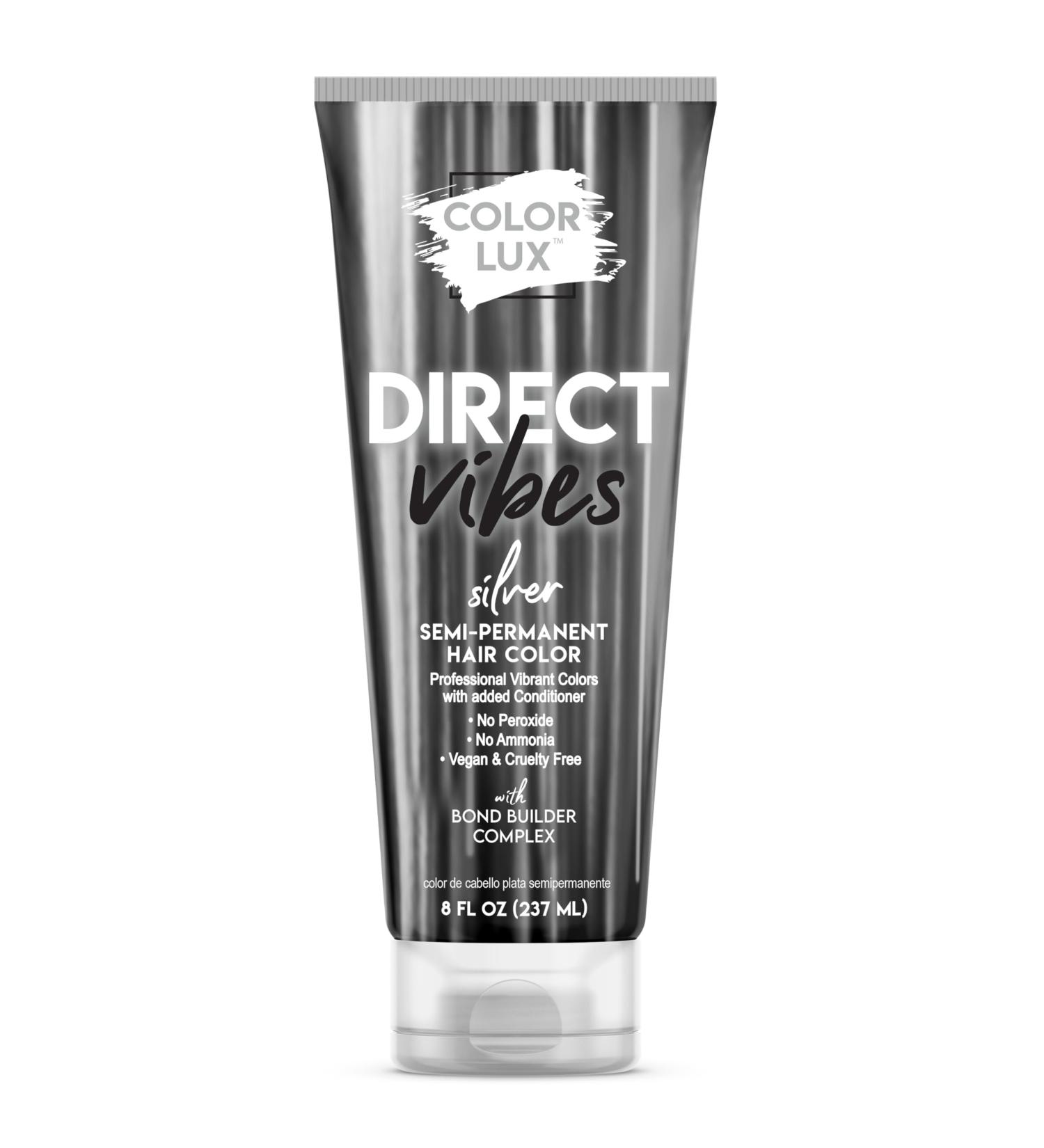 Buy Direct Vibes Semi-Permanent Hair Color in Silver | Vibrant Long-Lasting Ammonia-Free Vegan 8 fl oz - International Shipping Available - Buy Online on GoSupps.com