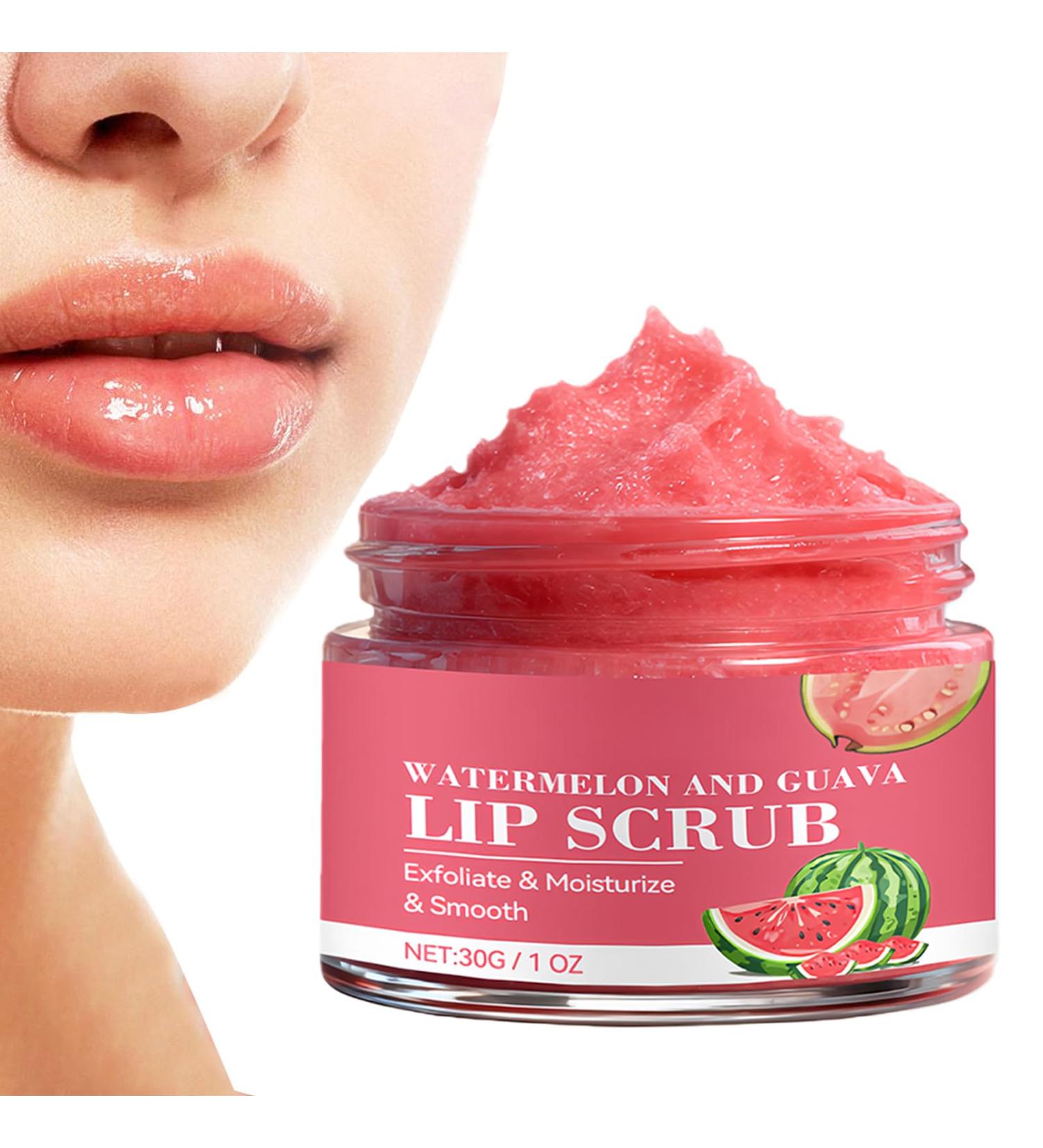  WJnflQN Dry Lip Scrub Exfoliating Balm 30g | Scented Brightening Moisturizing Lip Scrub - for Women's Daily Care Routine Makeup Preparation - Buy Online on GoSupps.com
