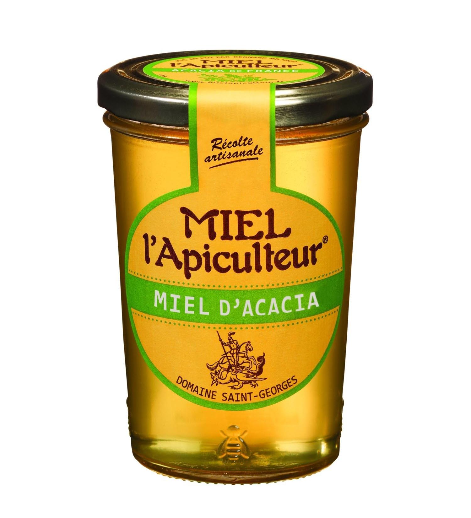 L'APICULTEUR Miel d Acacia Liquide Douceur Naturelle et Texture Fluide (Pot 500g) - Le Lot De 3